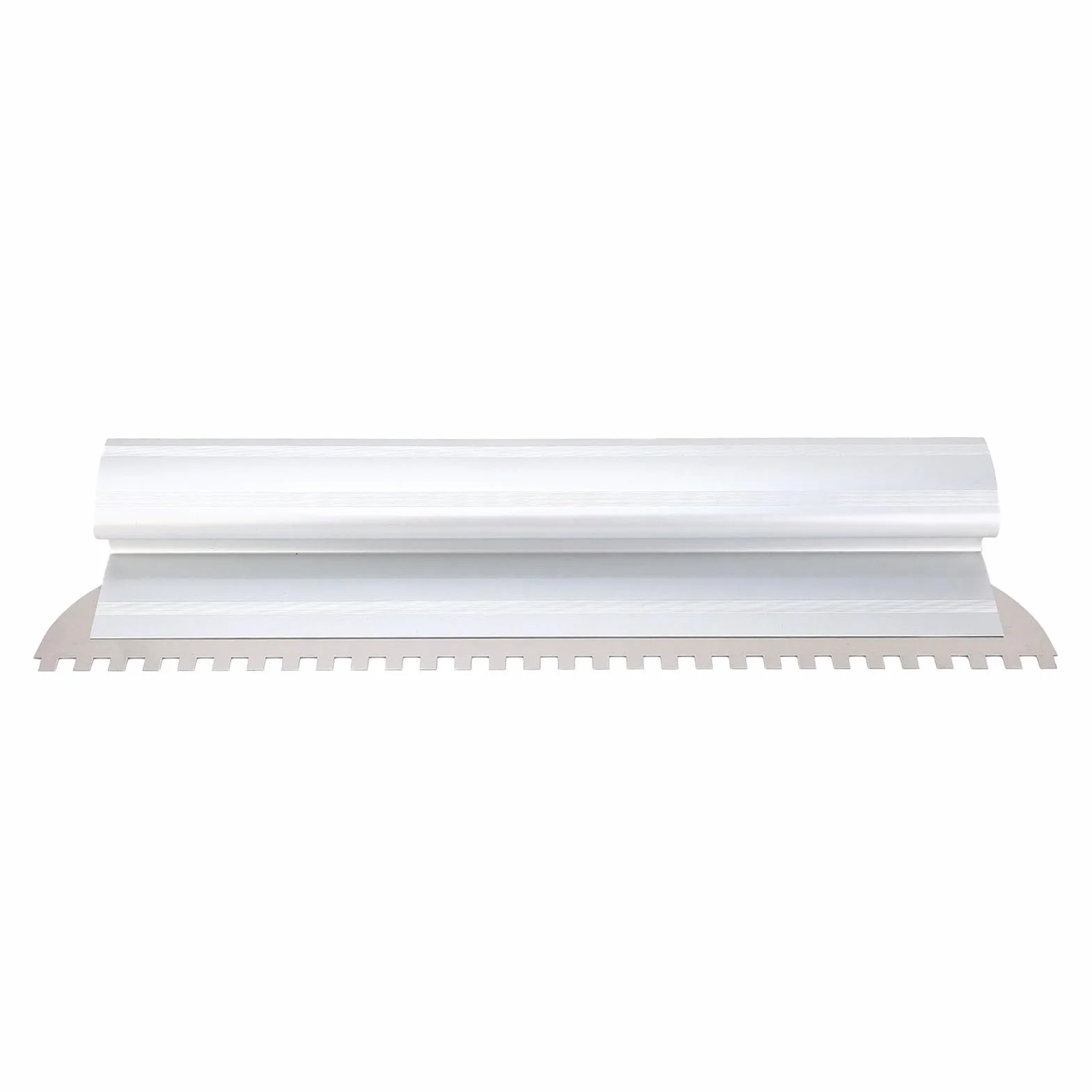 Paleta de Muescas Cuadrada, Herramienta Duradera de Acero Inoxidable con Muescas para Enlucido de áreas Grandes, Esencial para Albañiles, Diseñadores, 1 Paquete (24 Pulgadas)