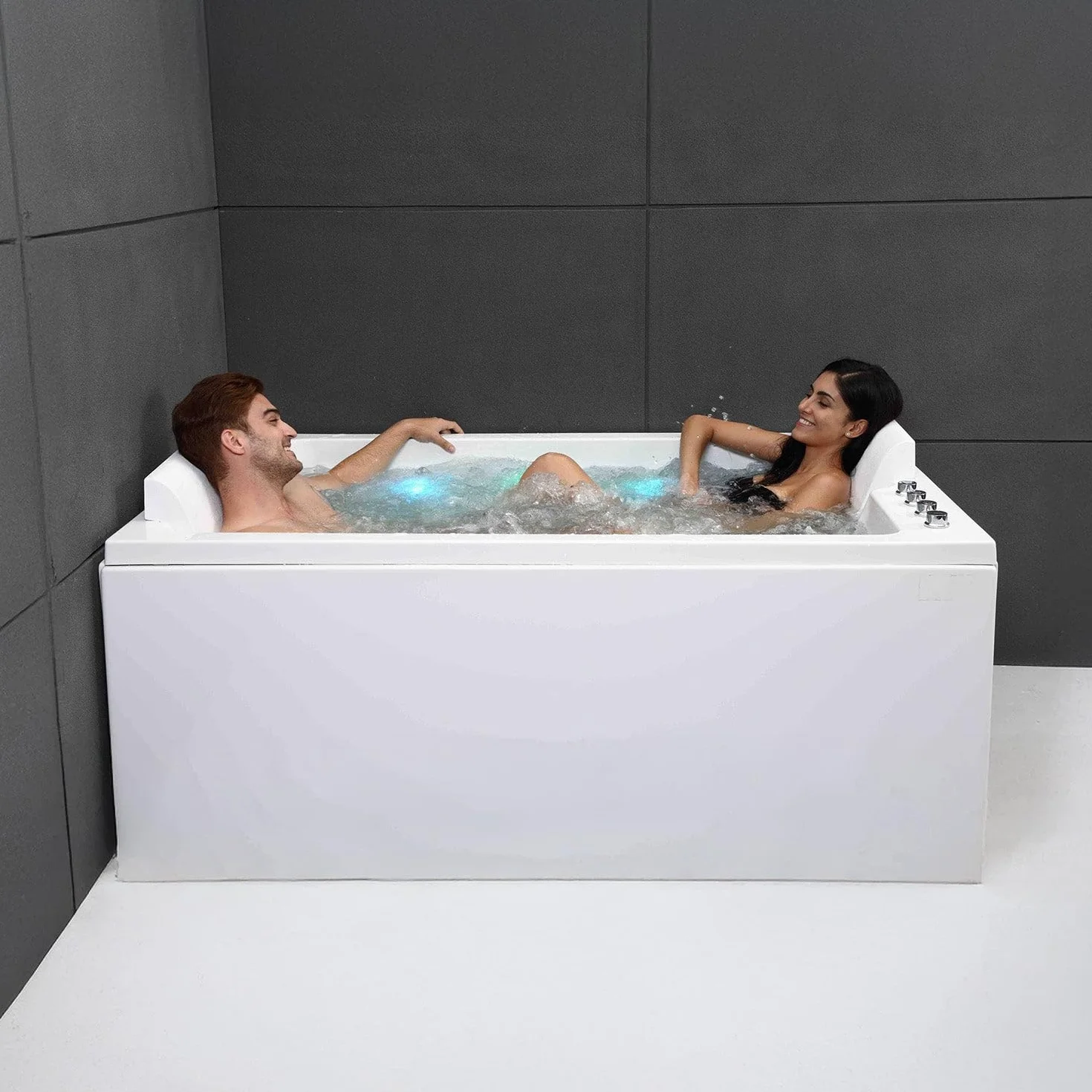 CETANA Duo Wave - Bañera de hidromasaje Doble L. 170 x l. 100 cm, by SPALINA