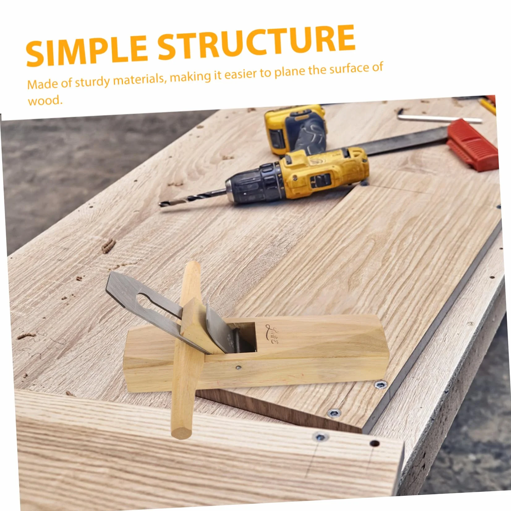 Cepilladora de Madera Manual Alargada para Carpintería y Taller | Madera y Metal, Cuchilla Ajustable, Diseño Versátil, Uso en Escultura y Modelado
