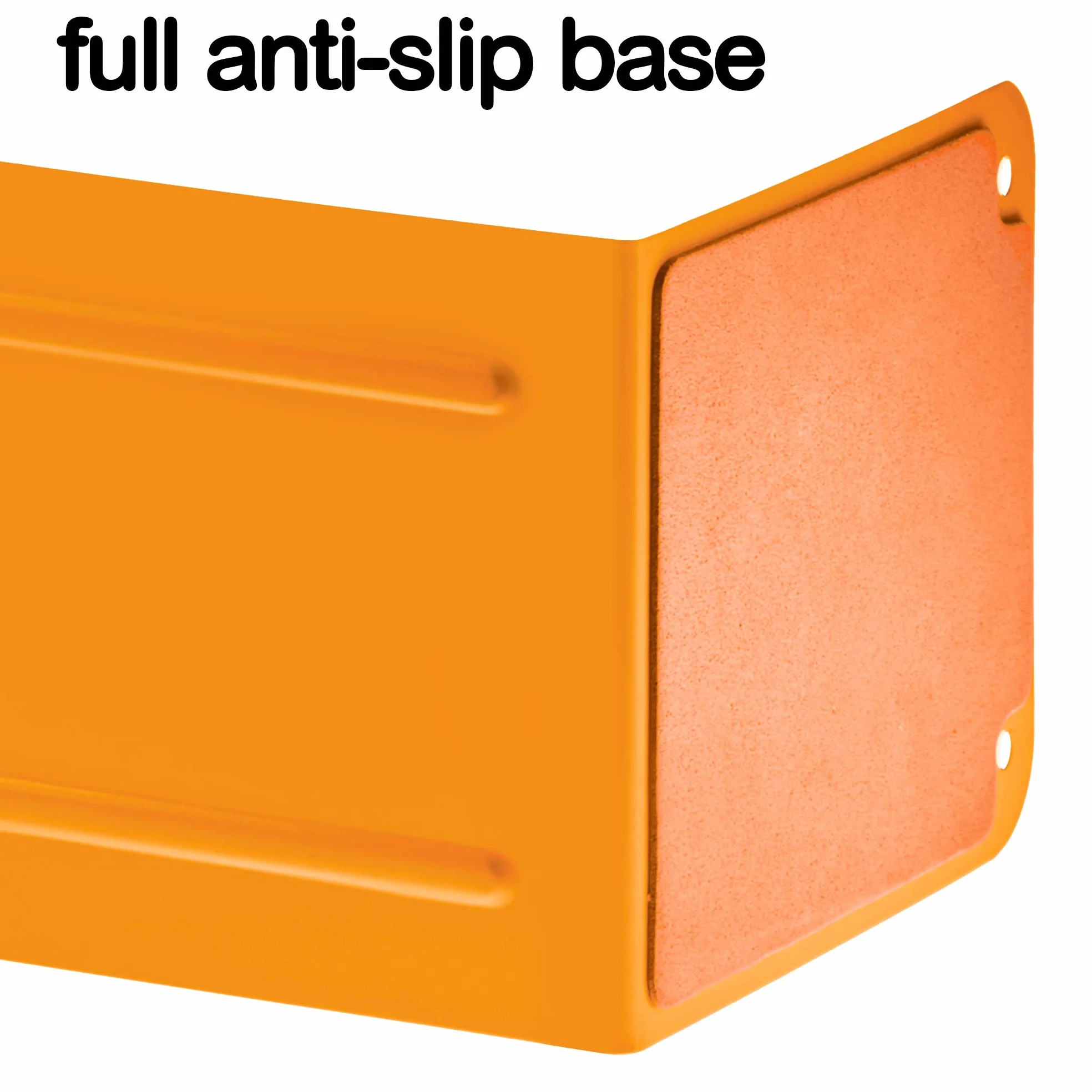 Acrimet Sujetalibros de Metal Resistente Naranja Citrico Paquete de 1 par