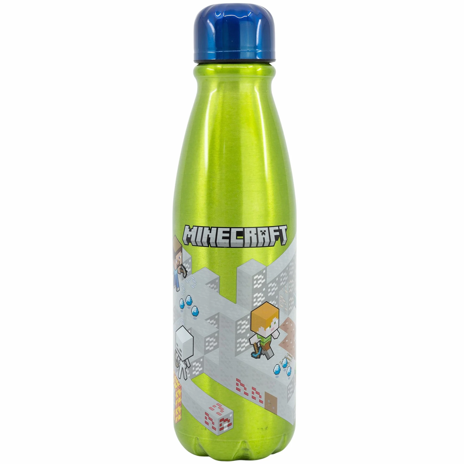 BOTELLA ALUMINIO INFANTIL 600 ML MINECRAFT ISOMETRIC