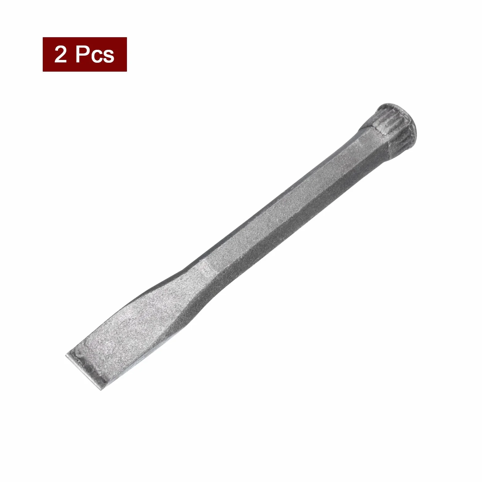 QUARKZMAN 2uds Mampostería Cincel para Roca 10" Plana Carbono Acero Roca Hormigón Mortero Piedra Ladrillo Cincel para Piedra Ladrillo Romper Tallar Demoler