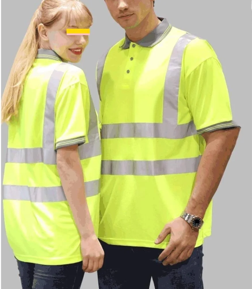 Chaleco de Trabajo Chaleco Reflectante Camiseta Con Cuello En V De Manga Larga Reflectante, Chaleco De Seguridad De Alta Visibilidad, For La Construcción De Edificios, Comida For Llevar, Ciclismo Chal