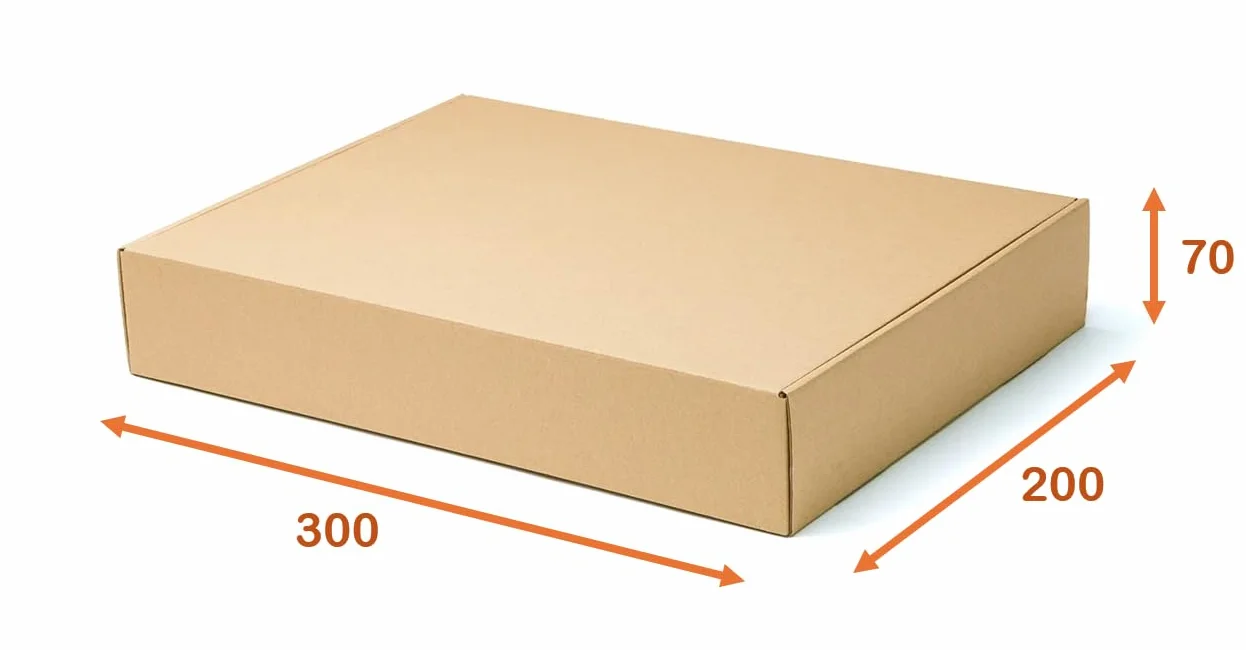 Cajas de envío plegables de cartón craft 30 x 20 x 7 cm Multipack 20