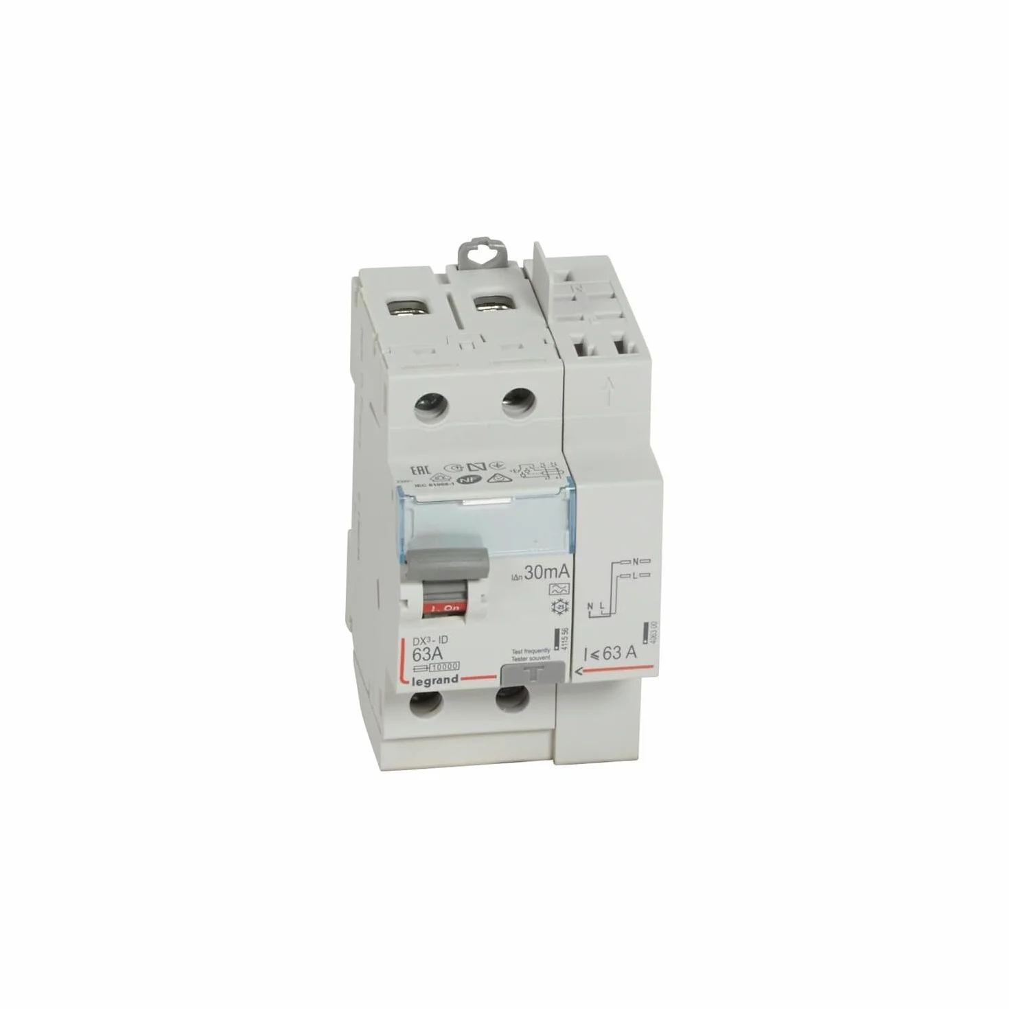 Legrand LEG411639 - Dx3 id-interruptor de 2 polos 63 un tipo de mi tga 30