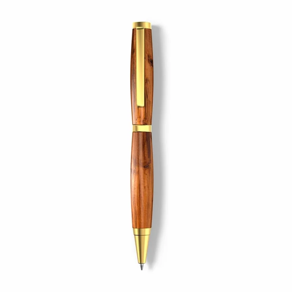 Kit de Bolígrafos para Torneado de Madera, 10 Piezas, Punta Fina de Titanio