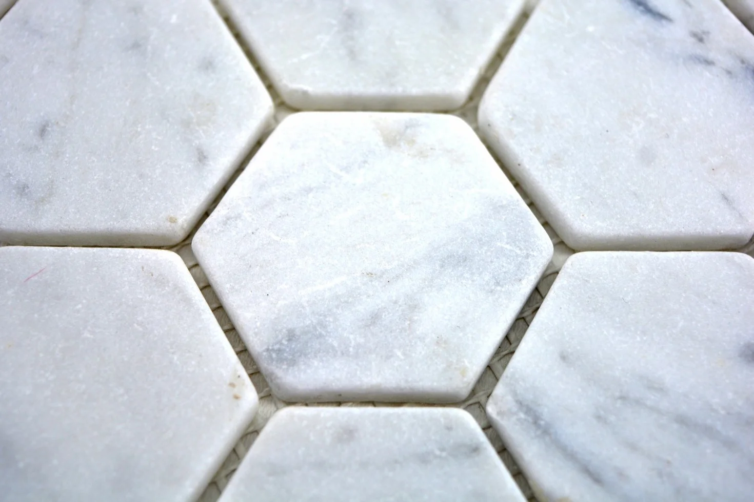 Azulejo de mosaico de mármol natural de piedra hexagonal de mármol blanco aspecto Carrara para suelo, pared, baño, ducha, cocina, espejo de azulejos, revestimiento de bañera, placa de mosaico