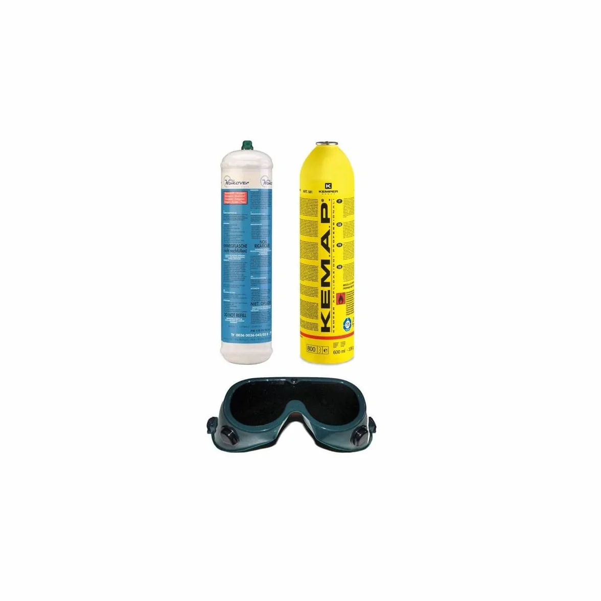KEMPER – Soplete BI Gas Profesional OXYKIT 3300°C con reductores de gas manómetros +2 puntas Kit completo Soldadura y Soldadura