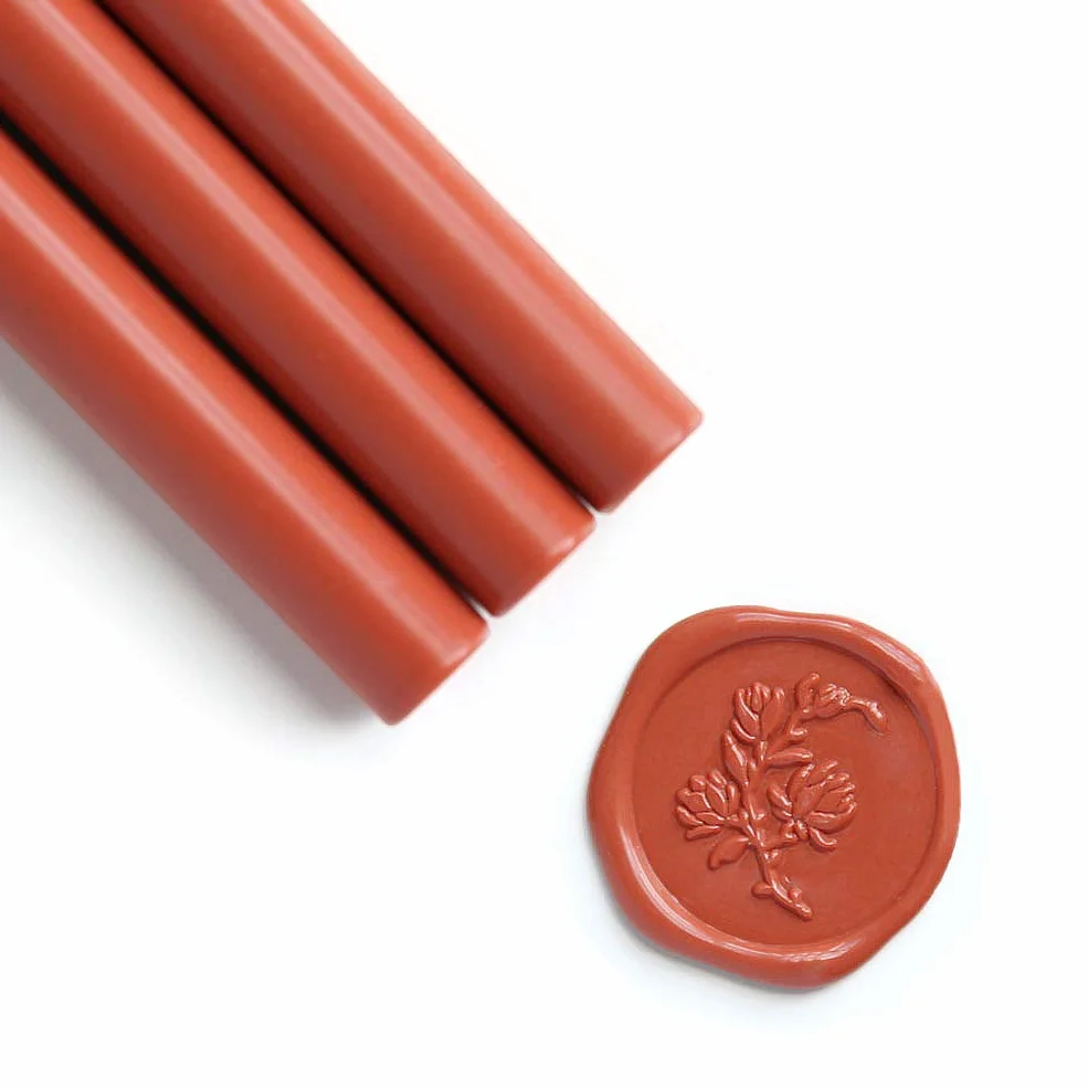 Varillas de cera para sellar pistola de pegamento Terra Cotta paquete de 8
