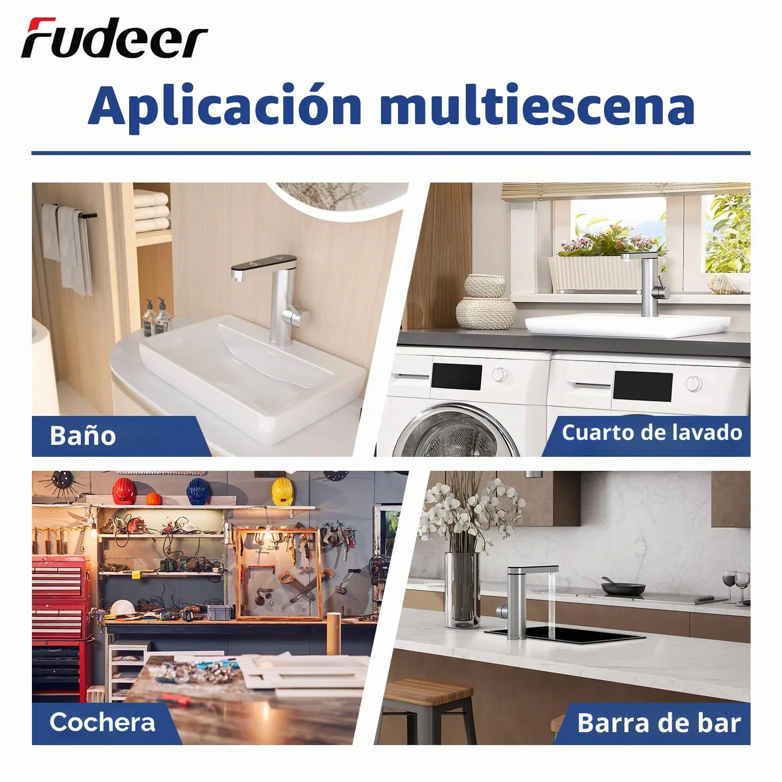Grifo eléctrico con calentador de agua 230V 3.3KW acero inoxidable 304 pantalla digital 30-45℃
