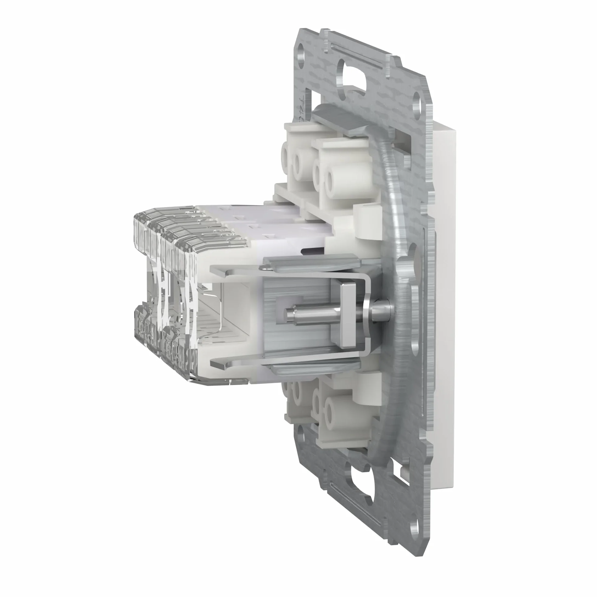 Schneider Electric Asfora EPH4870121D RJ45 Cat.6e - Enchufe de red (2 enchufes, conector de datos, IDC), color blanco