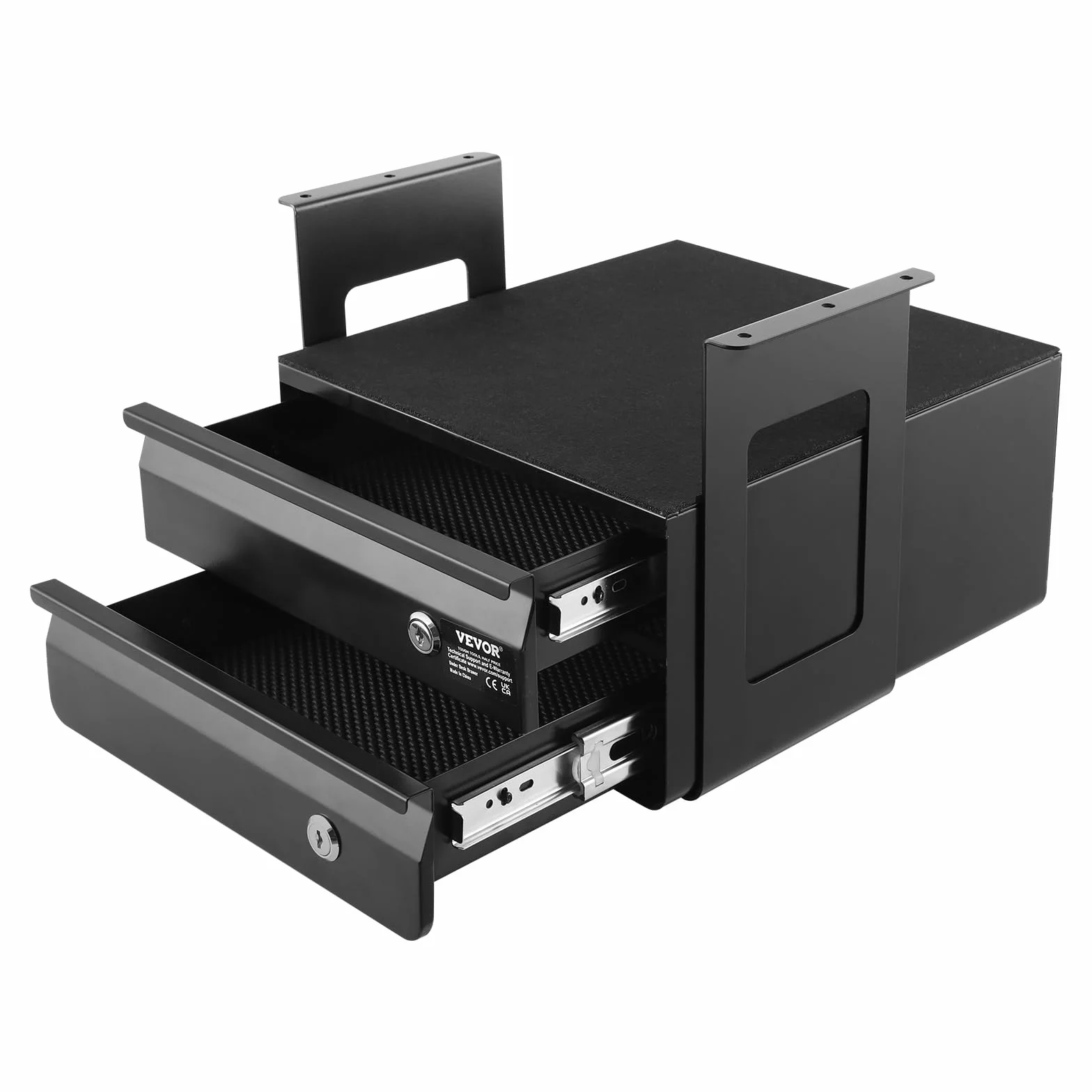 VEVOR Cajones Deslizables Debajo del Escritorio con Cerradura 2 Capas 365 x 335 x 250 mm