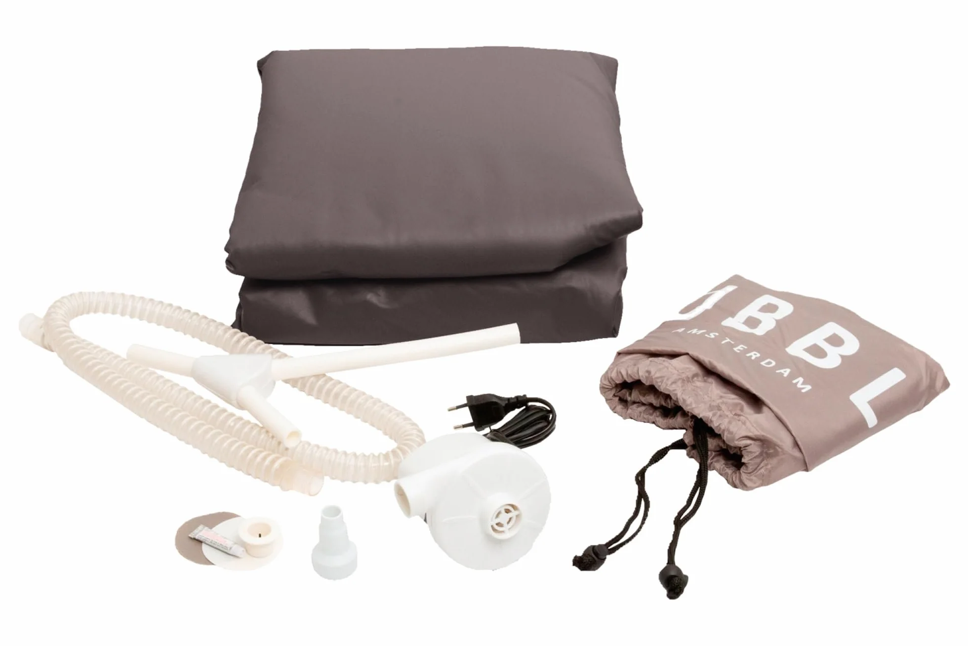 Tubble® Royale Bañera Inflable Adulto Ambient Taupe 255 L - Spa Portátil Baño Caliente y Hielo, Montaje en 1 Min, Relajación, Hasta 188 cm, Uso Interior y Exterior