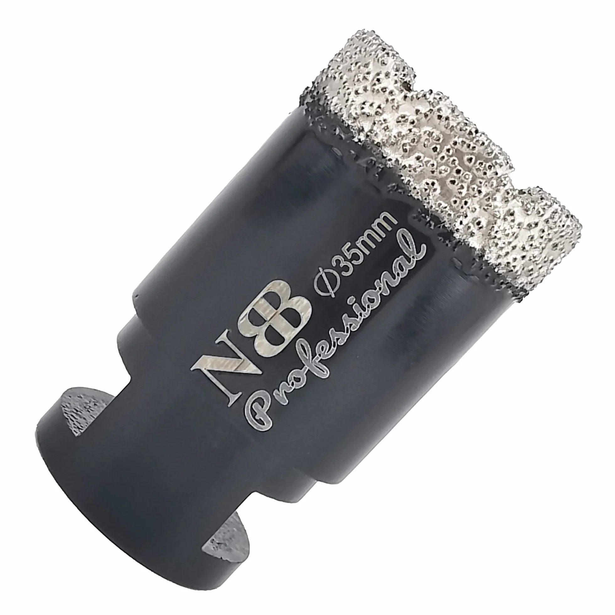NBB Sierra de campana de diamante soldada al vacío con M14, para perforación profesional en seco o húmedo en porcelana dura, cerámica, azulejos, granito (35 mm)