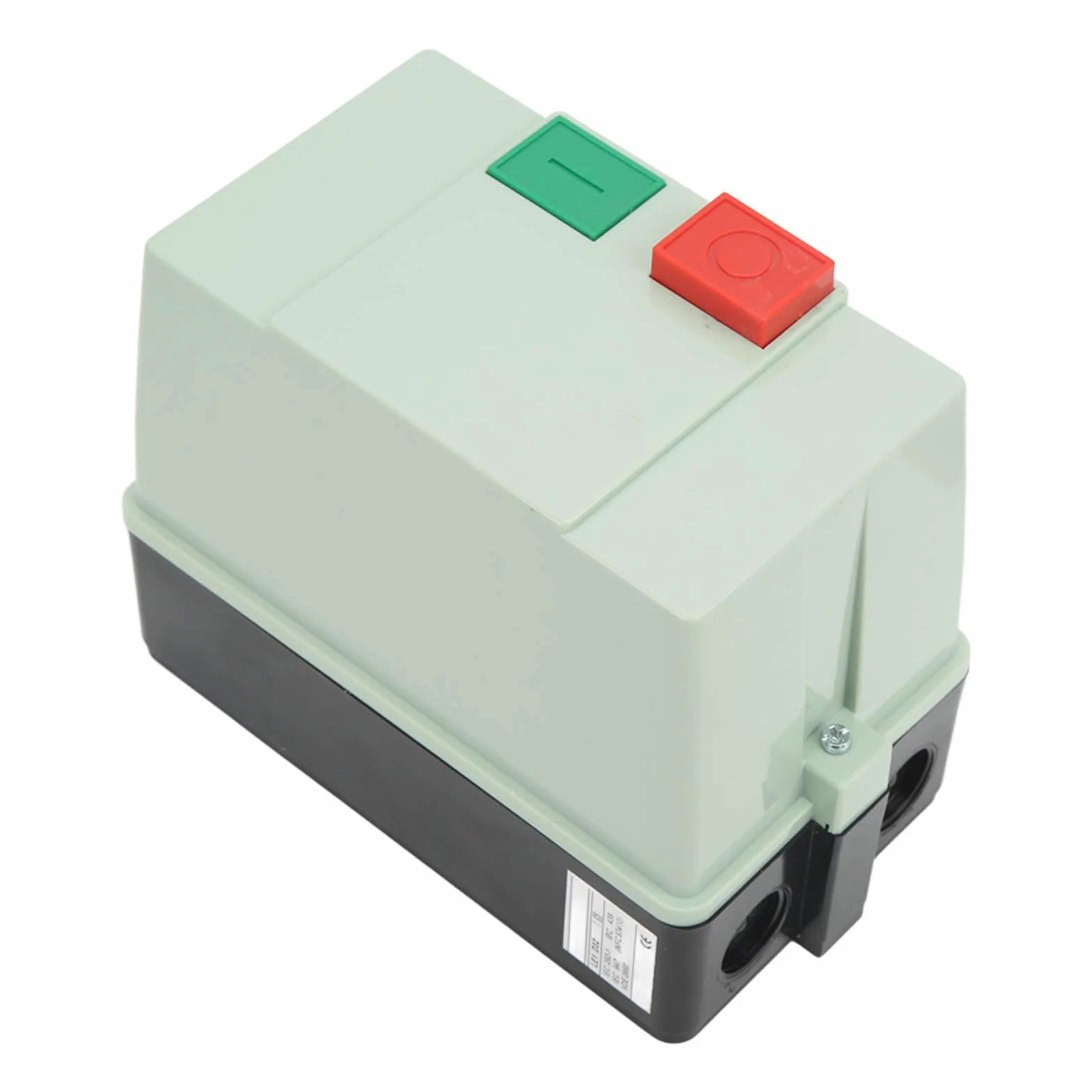 Naroote Interruptor de Control de Arranque de Motor Magnético Monofásico, Protección Inteligente, Fácil Operación, Ideal para Aplicaciones de Compresor de Aire y Agua, 1 Pieza en Material ABS