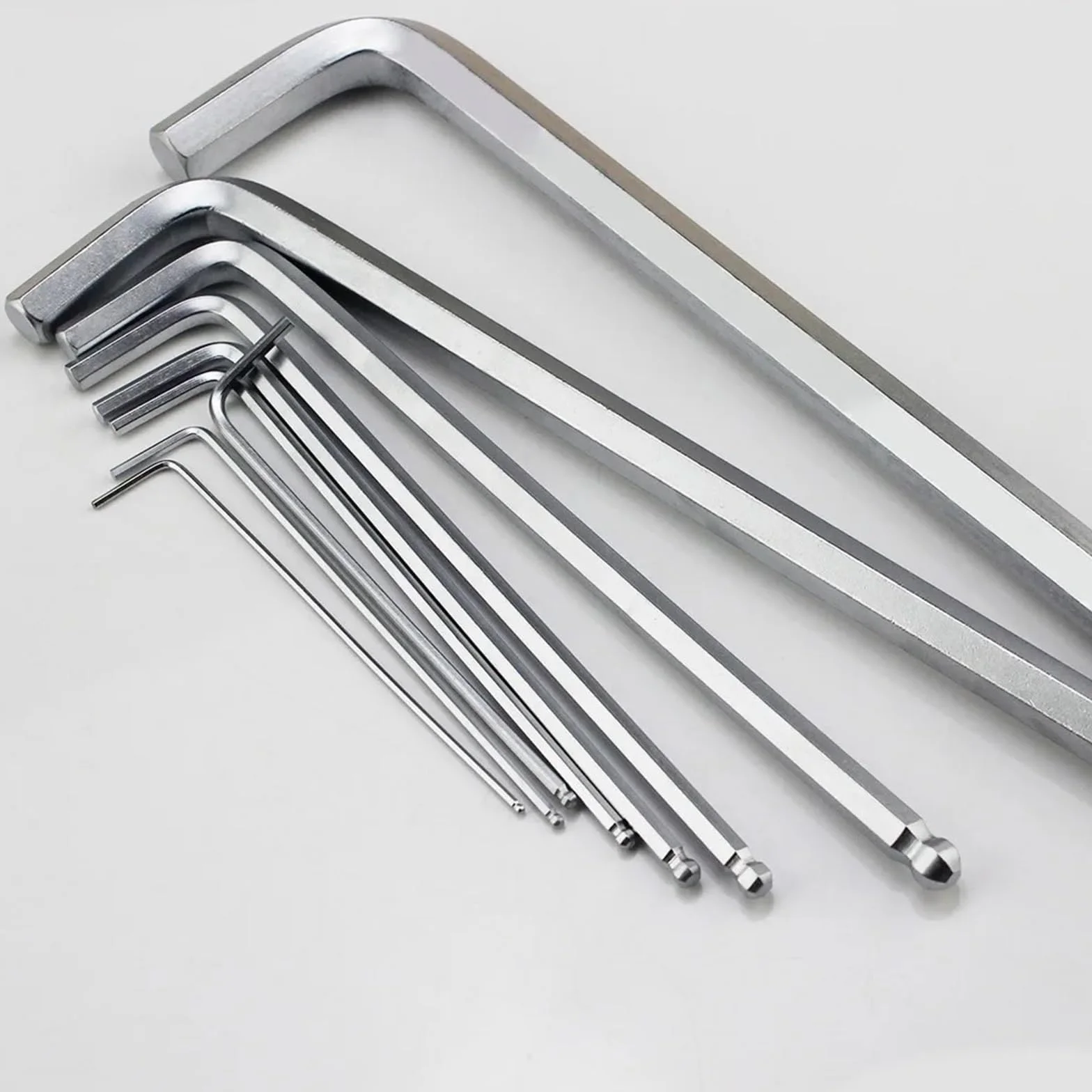 Llaves Allen Llave hexagonal de brazo largo con punta bola Allen en forma L, llave métrica, 1 ud(19mm)