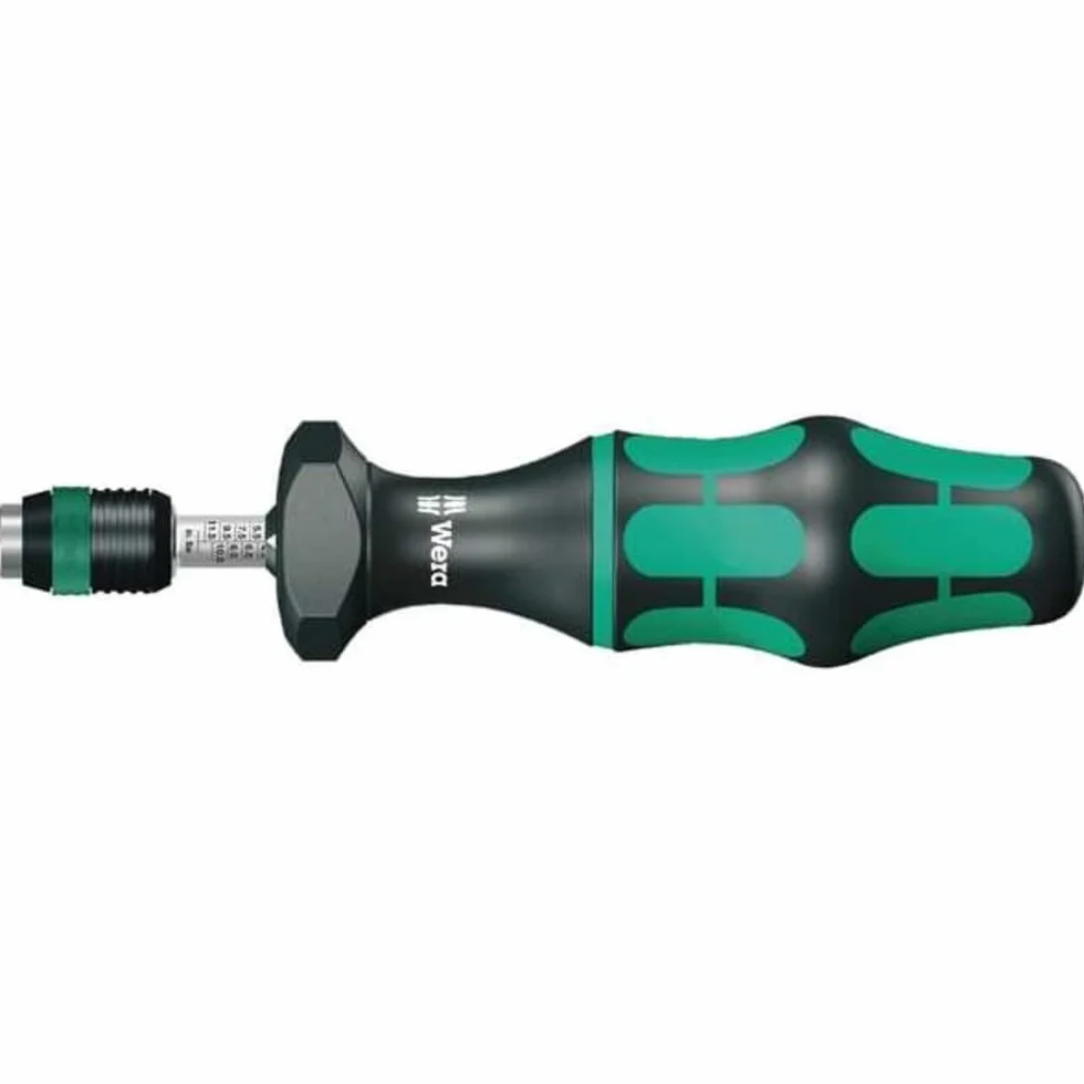 Wera 05074710001 Destornilladores Dinamométricos Ajustables con Porta-Puntas de Cambio Rápido, 1/4"