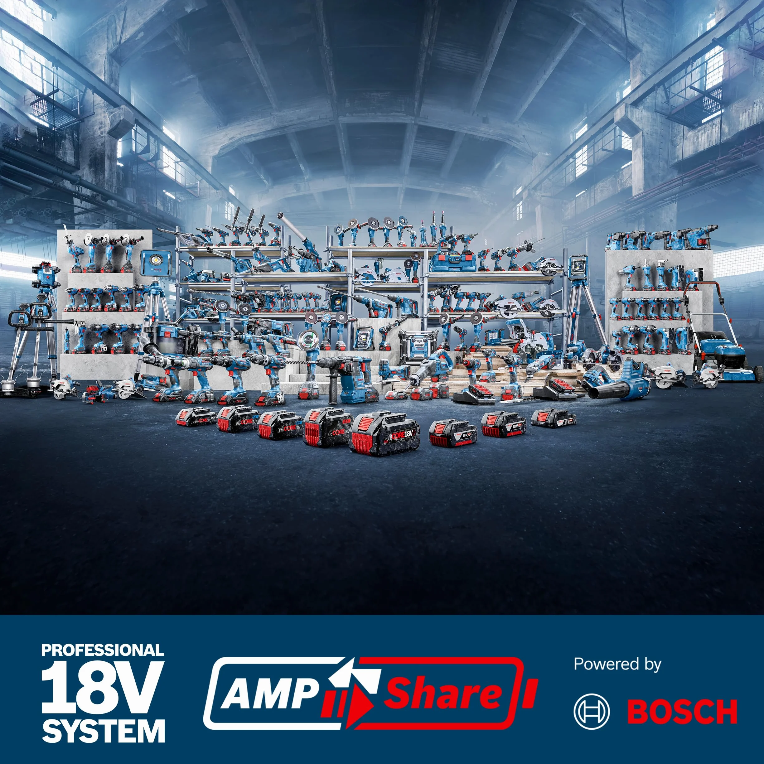 Bosch Professional 18V System Clavadora para Hormigón a Batería GNB 18V-38 (long. clavos 16-38 mm, incl. 2 ProCORE18V 4,0 Ah, GAL 18V-40, clavija de extracción, gancho para útiles, bandeja, XL-BOXX)