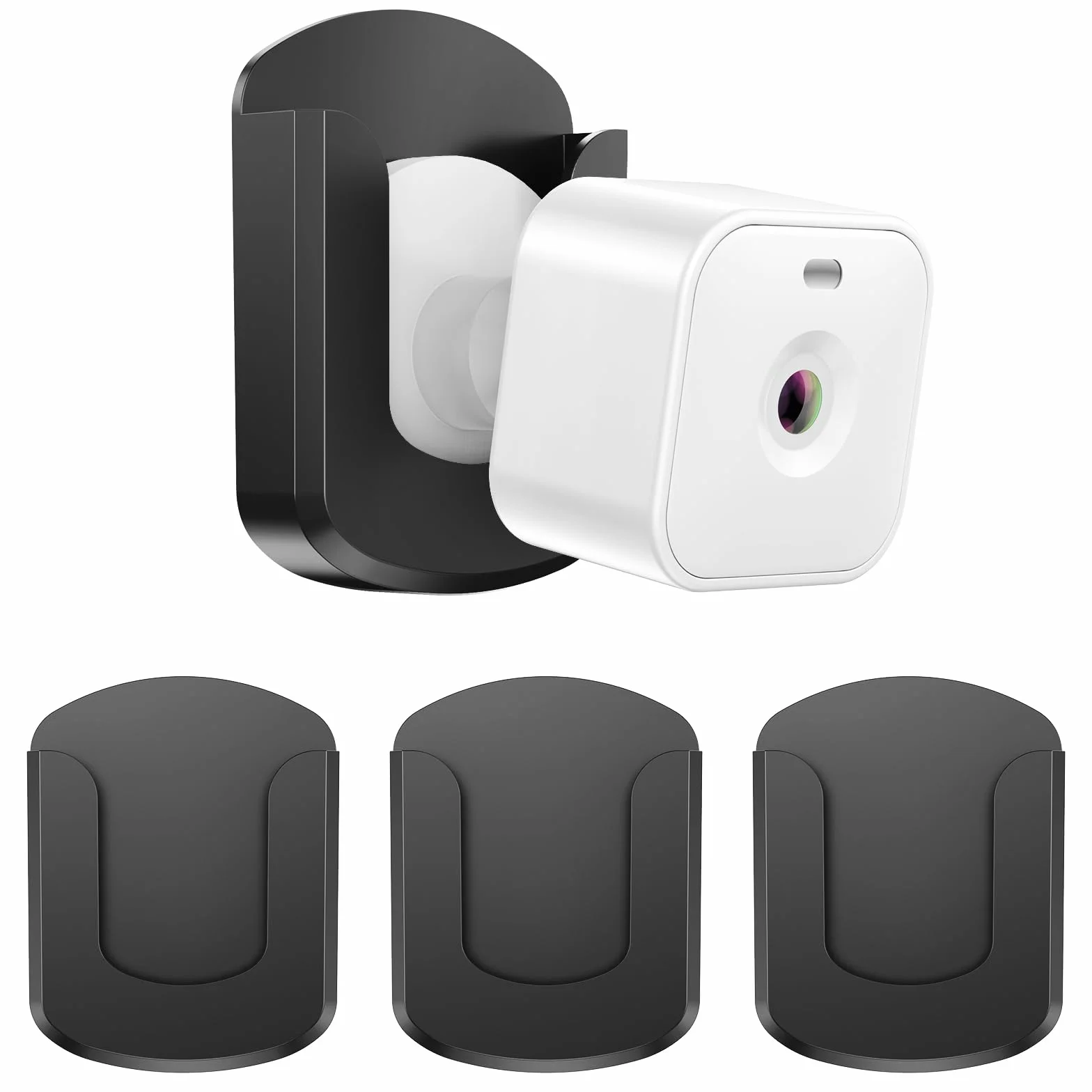 Paquete de 3 soportes de pared para cámara Blink sin taladrar, sin tornillos, soporte adhesivo para cámara Blink Outdoor 4 / Blink Mini/Mini 2 / Blink para cámaras interiores, fácil de instalar