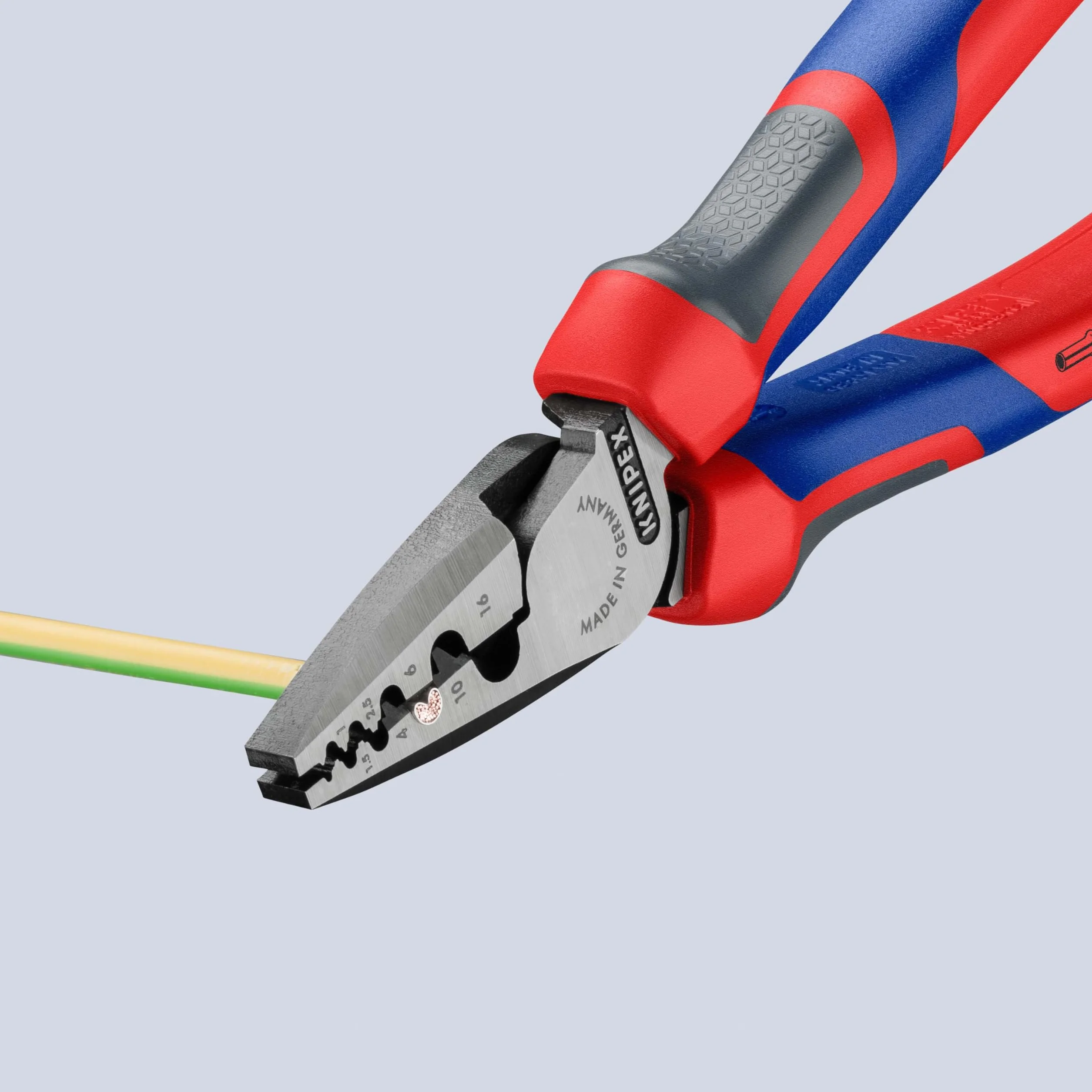 KNIPEX Crimpadora para punteras huecas con mangos confort 180 mm, 97 72 180