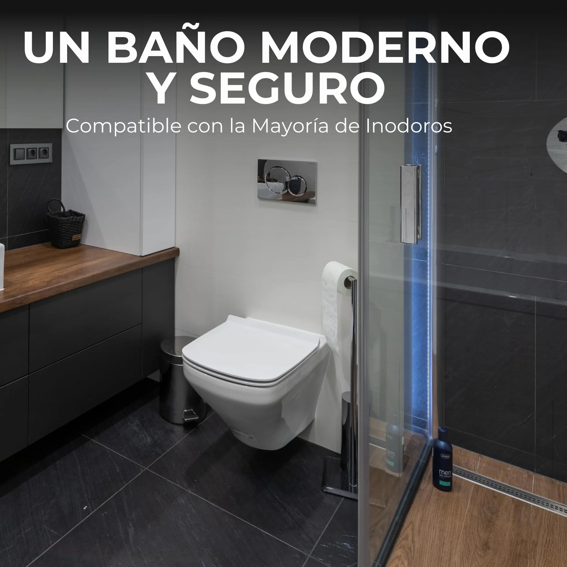 Pack de 4 Tornillos de Nailon para Asiento de Inodoro, Fijaciones Premium para una sujeción firme y duradera. Renueva las Bisagras de tu WC con confianza.