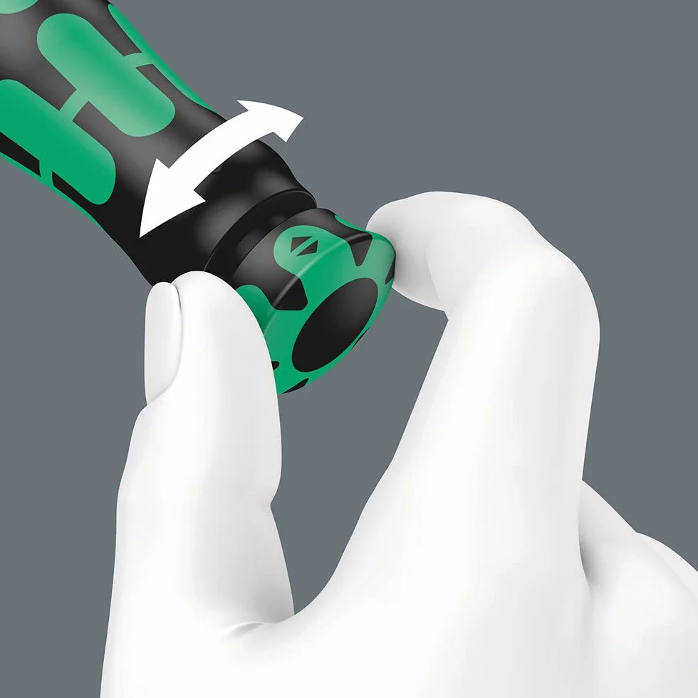 Wera Click-Torque Lock A 6 Llave dinamométrica, ajustable, función Torque Lock, carraca de conmutación, apriete hacia la derecha, 2,5-25 Nm, 1/4" x 2.5-25 Nm