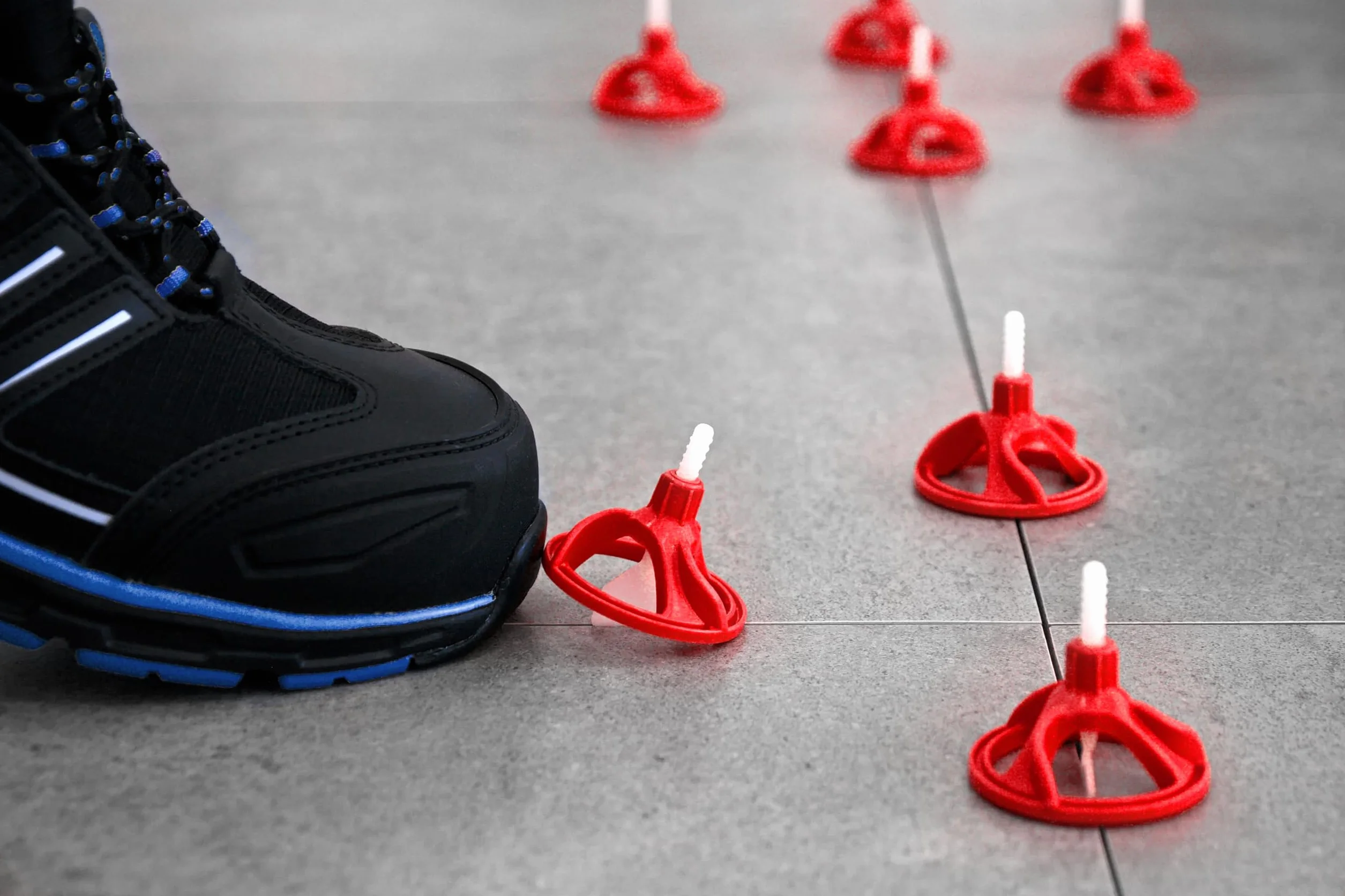 SPINNY Sistema de nivelación 100 bonetes de tracción, ayuda a la colocación, adecuado para las lengüetas SPINNY. - Herramienta para baldosas, ayuda para la colocación