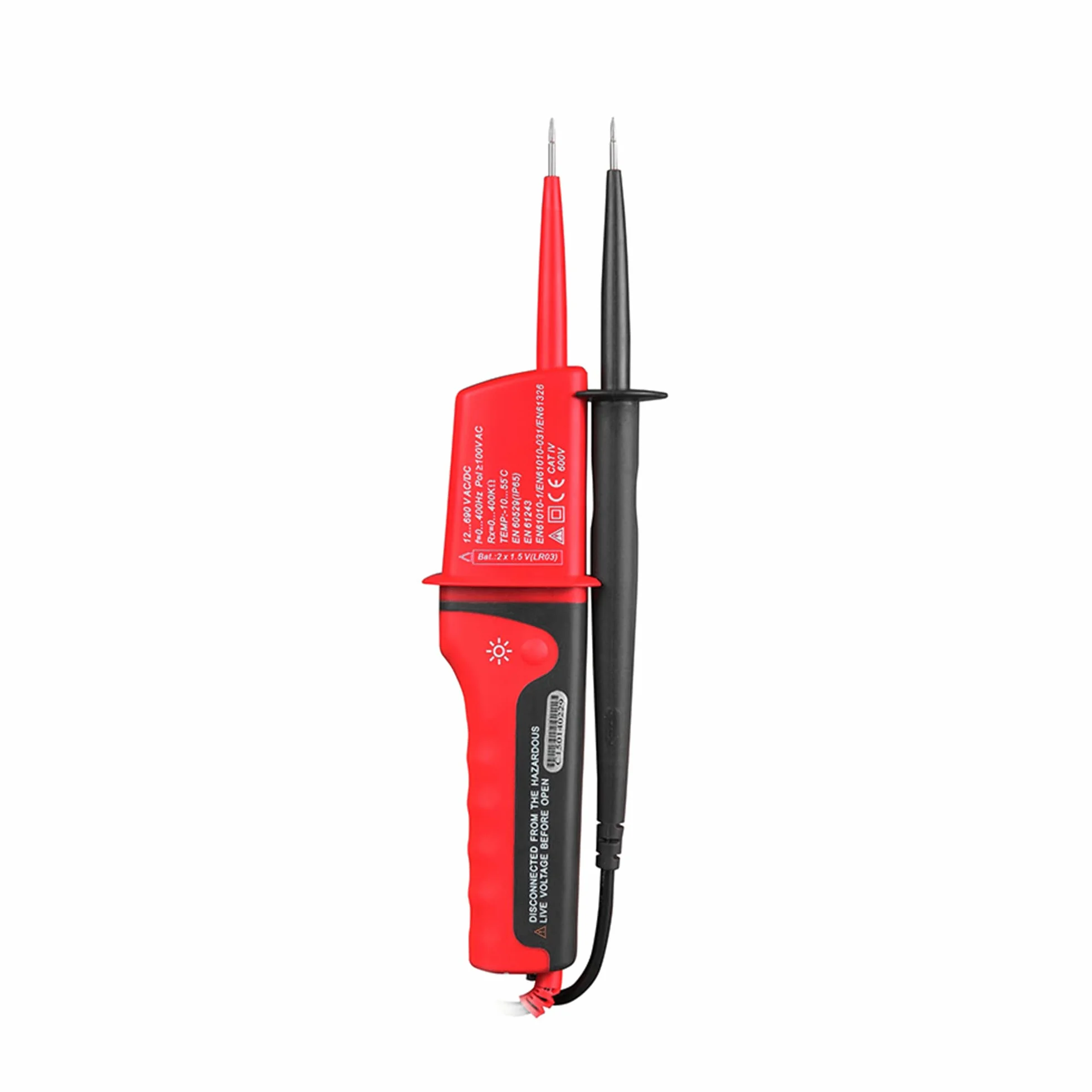 UNI-T, UT15C, MIE0116 Probador de voltaje impermeable, probador electrónico