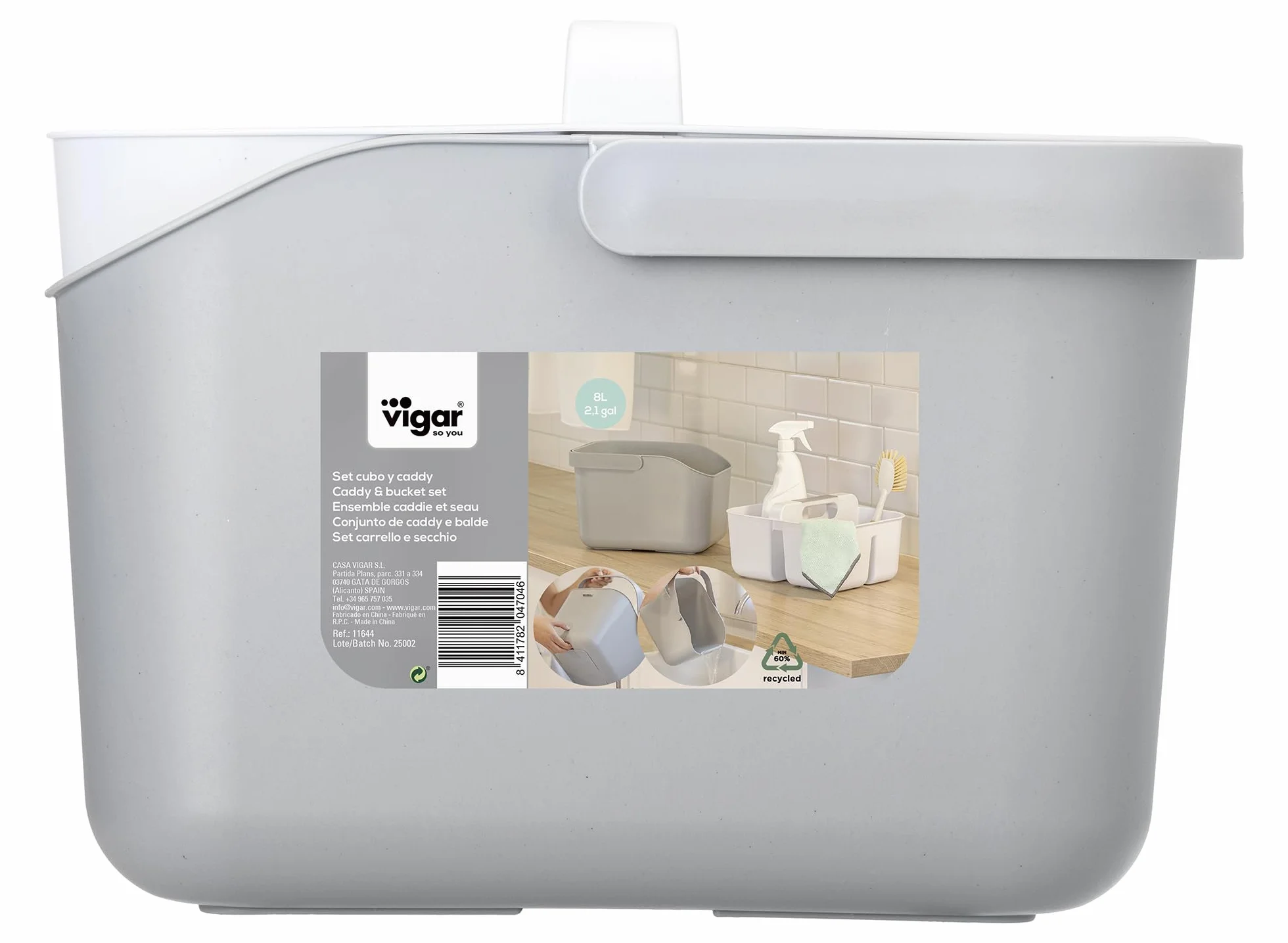 VIGAR - Juego de cubo y organizador