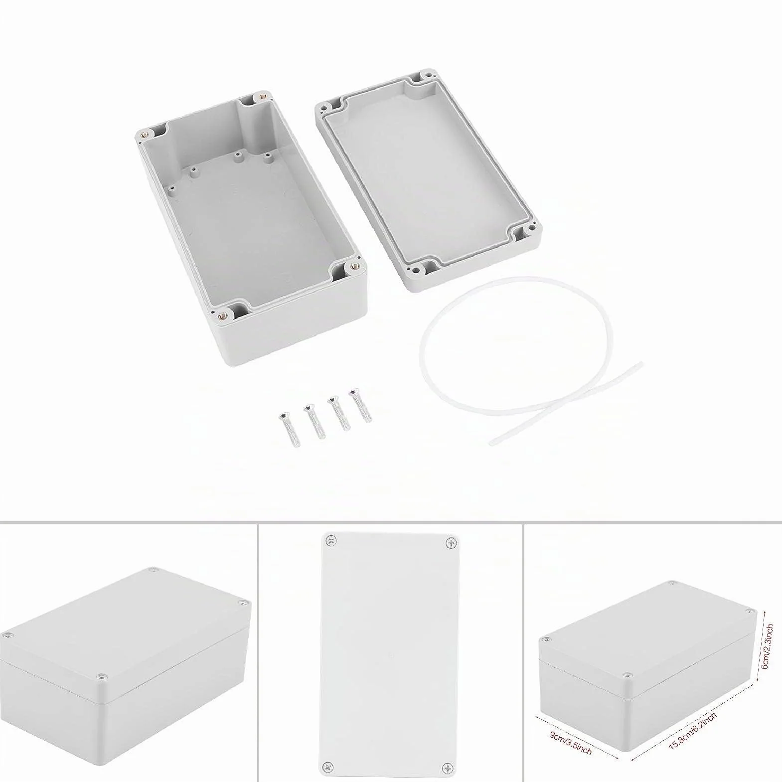 Caja Estanca ABS IP65 158 x 90 x 60mm Carcasa Proyecto Eléctrico