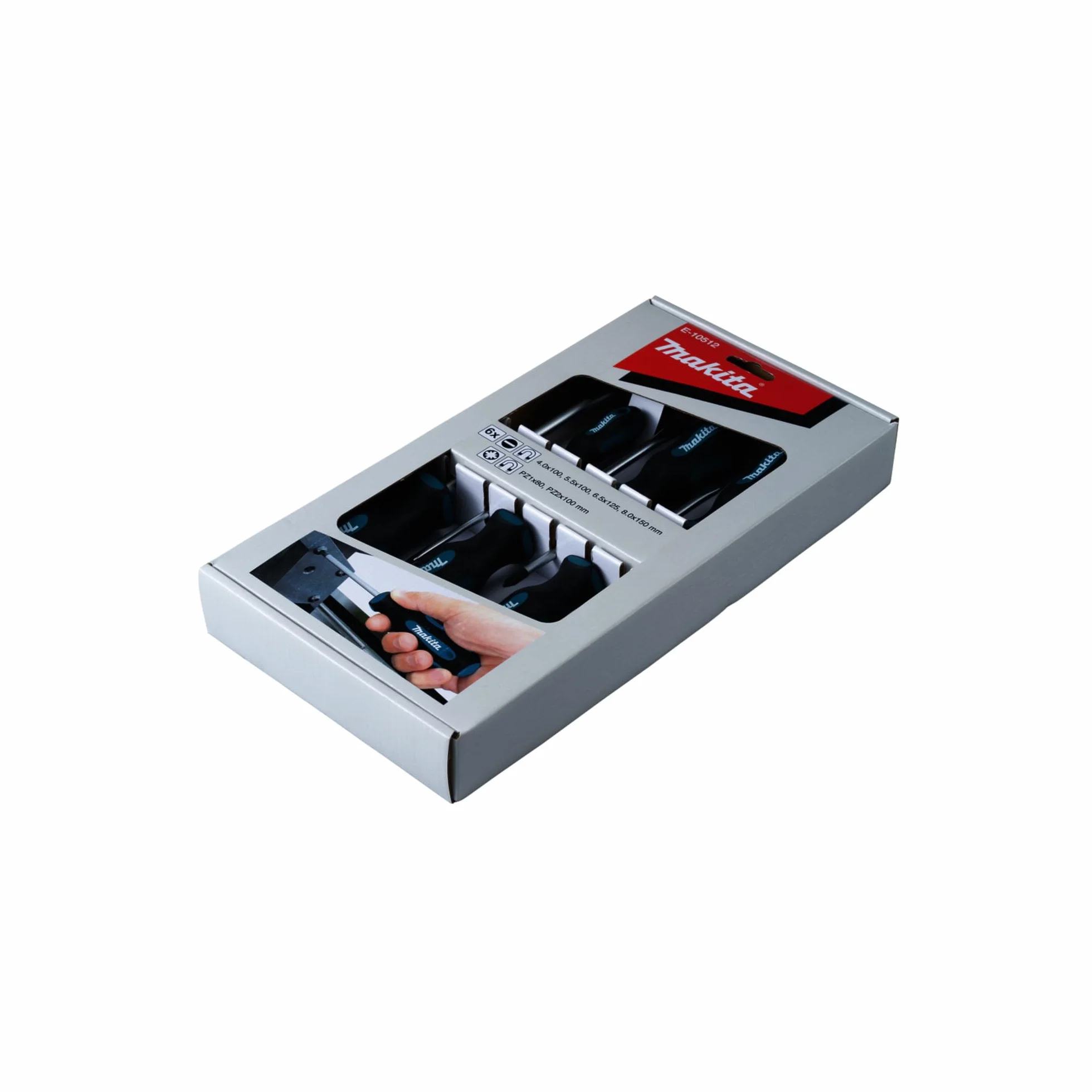 Makita E-10512 - Juego de destornilladores de 6 piezas