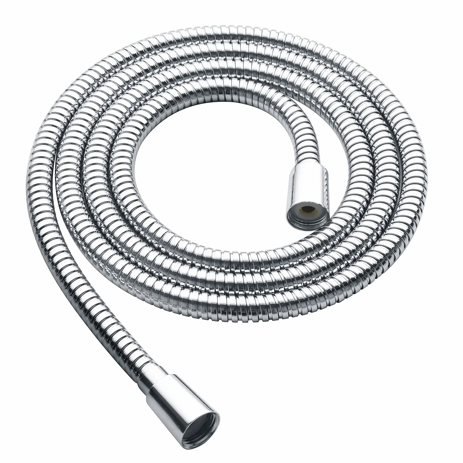 BRIGHT SHOWERS Manguera de ducha para cabezales de ducha de mano, cable extra largo de acero inoxidable de 79 pulgadas, pieza de repuesto ultra flexible con inserto de latón, cromo pulido