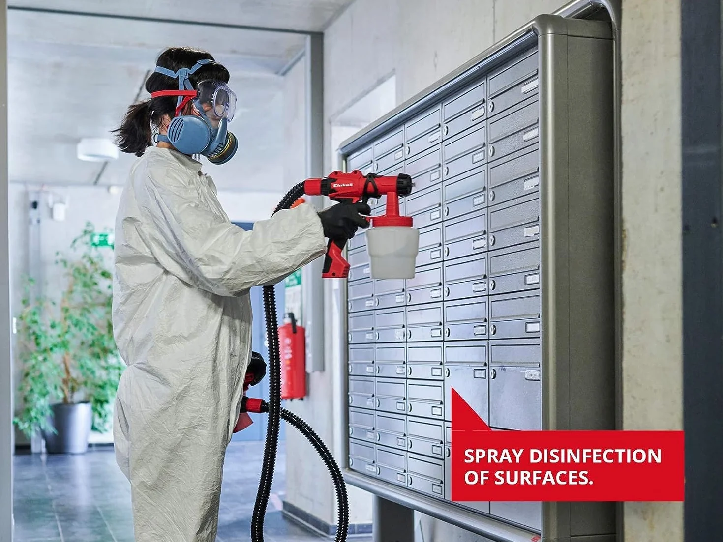 Einhell Sistema eléctrico de pulverización de Pintura TC-SY 700 S (700 W, Semi-estacionario, áreas de Trabajo Medianas y Grandes, para Barnices, esmaltes y Pinturas para Paredes Interiores)