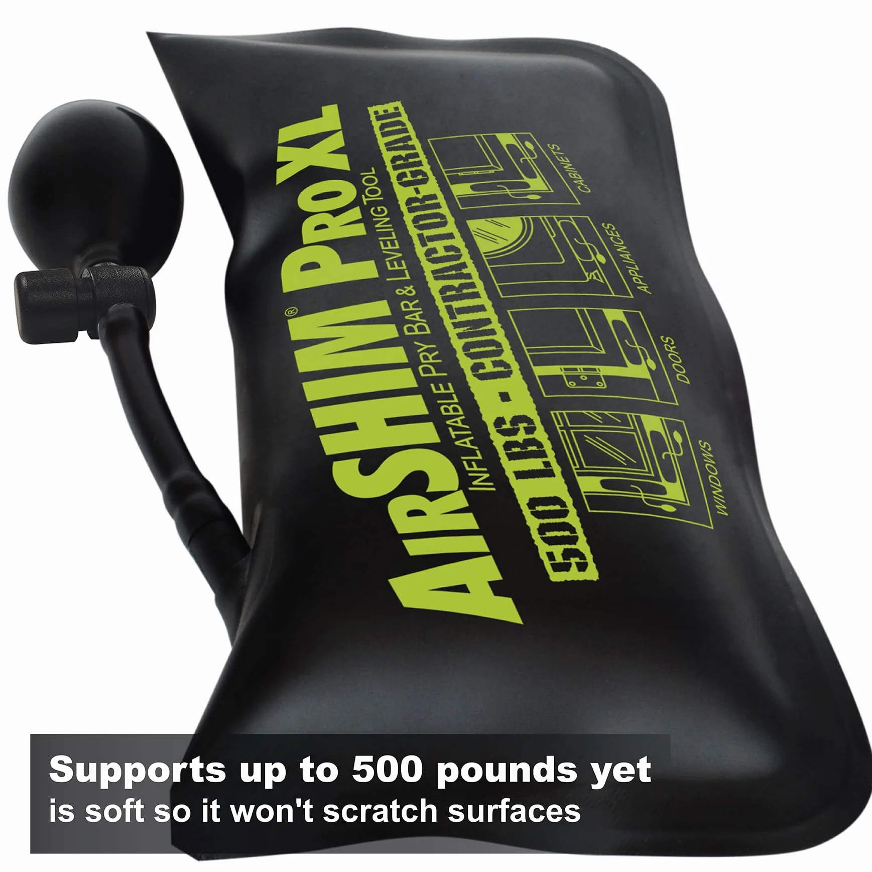 Calculated Industries 1194 AirShim Pro XL Barra de Palanca Inflable y Herramienta de Nivelación, Certificado para Soportar 225 Kgs
