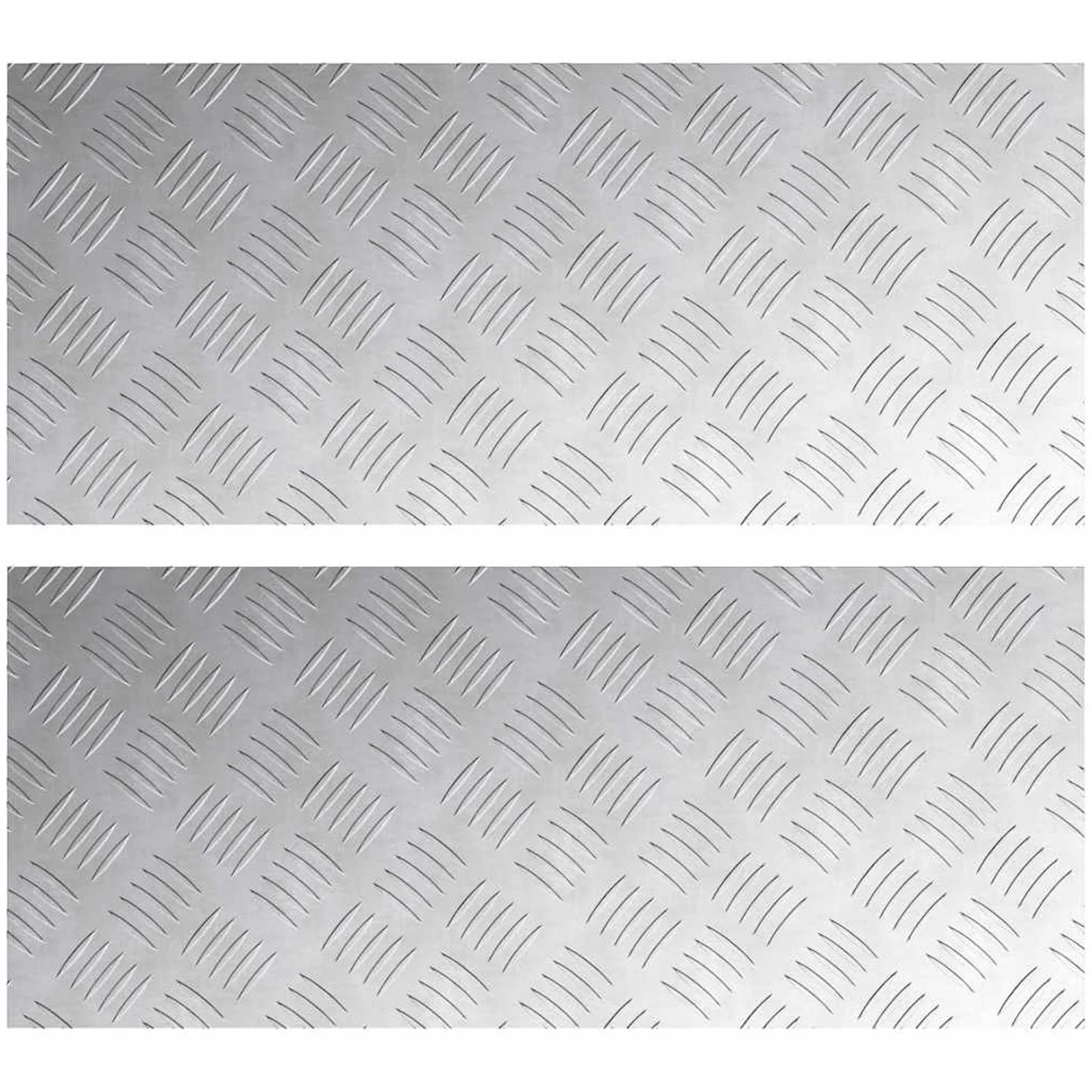 Chapa estriada de aluminio, 2 unidades, 70 x 30 cm, antideslizante y duradera, para interior y exterior, oficina, casa, jardín