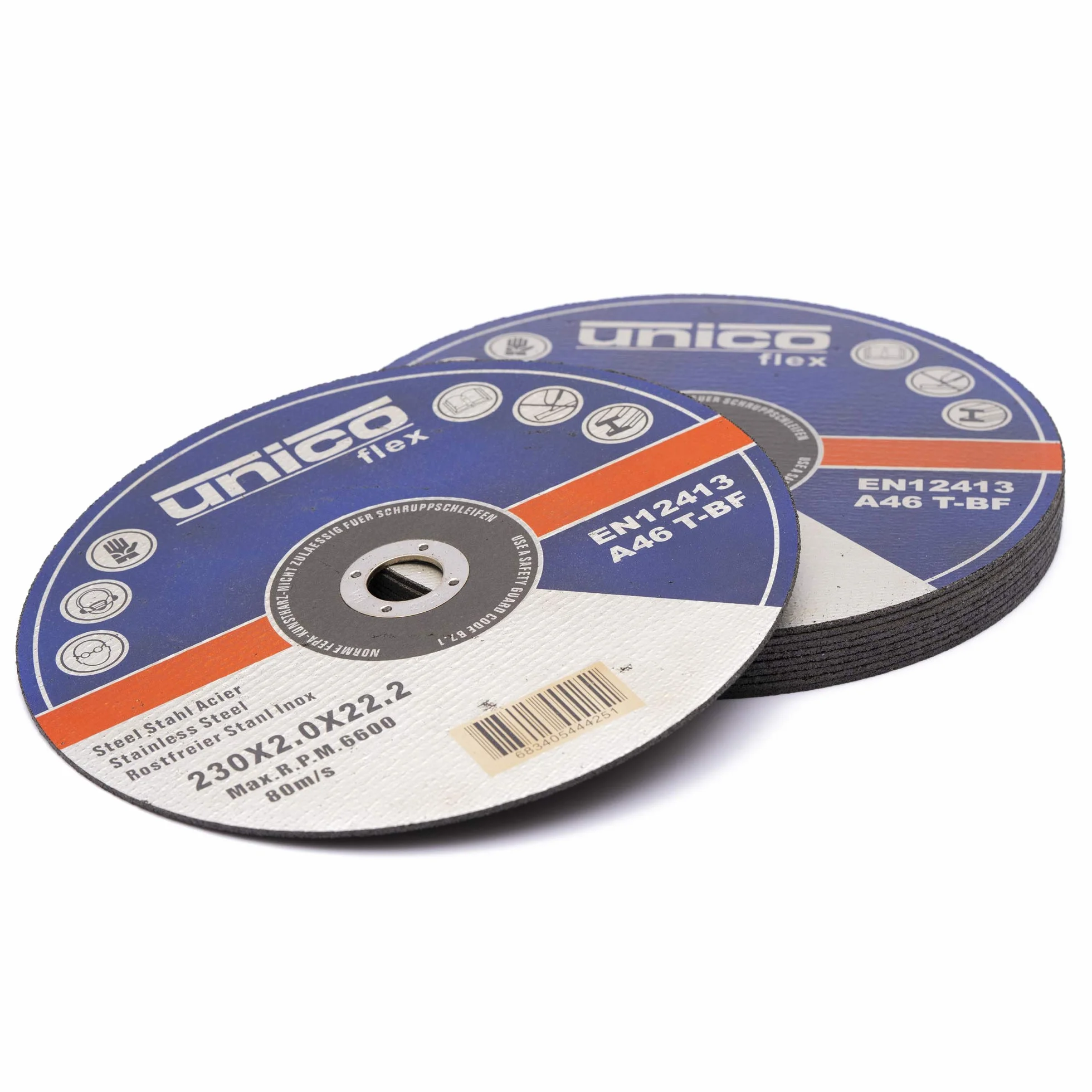25 Piezas Disco de corte ø 230 x 2 mm Inox acero Inox. Metal Extra fina Disco flexible