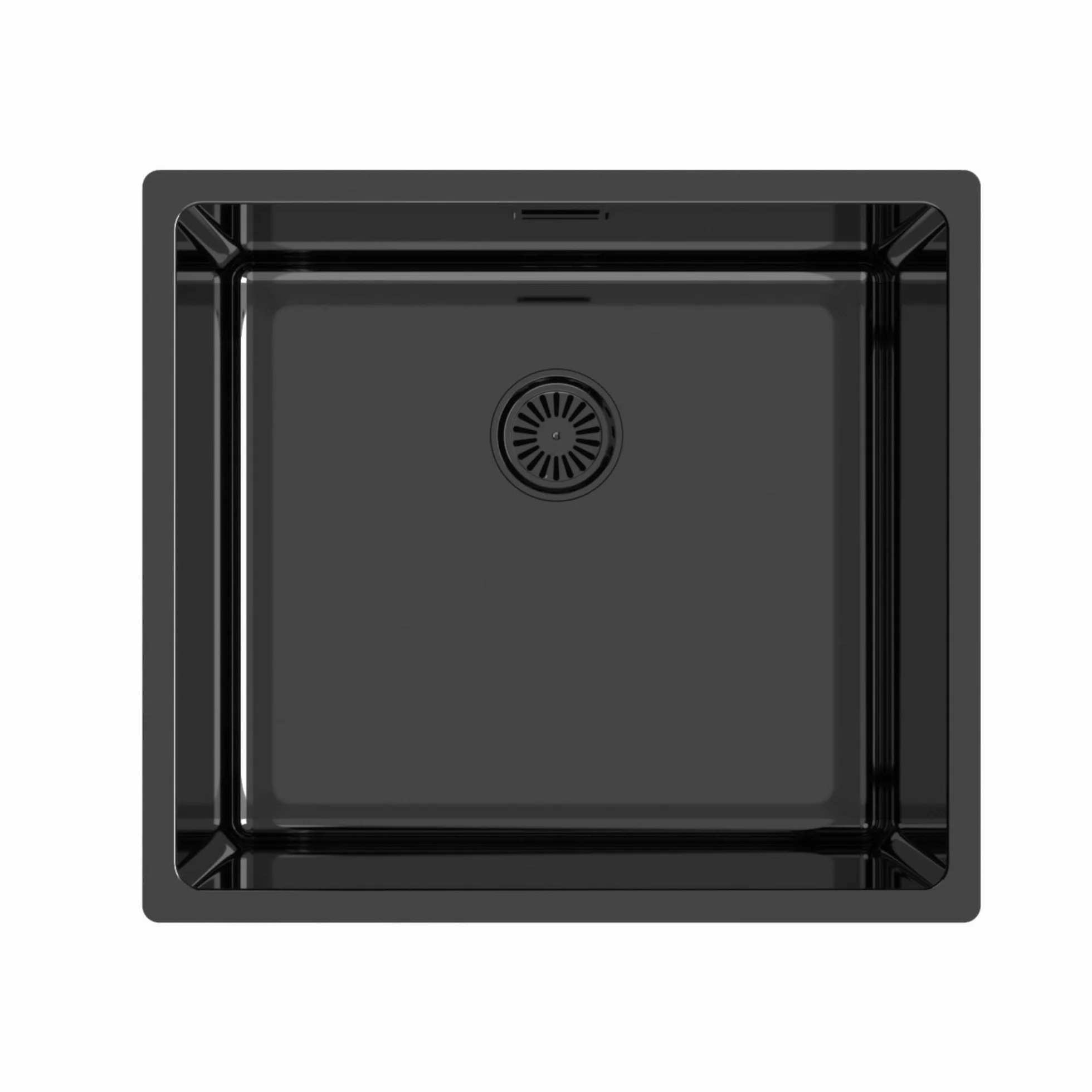 Edesa Fregadero Cocina Bajo Encimera 1 Cubeta Cuadrada FUJI BE 45X40 cm Acero Inoxidable Profundidad 18 cm Fondo Absorbente Accesorios Incluidos Color negro