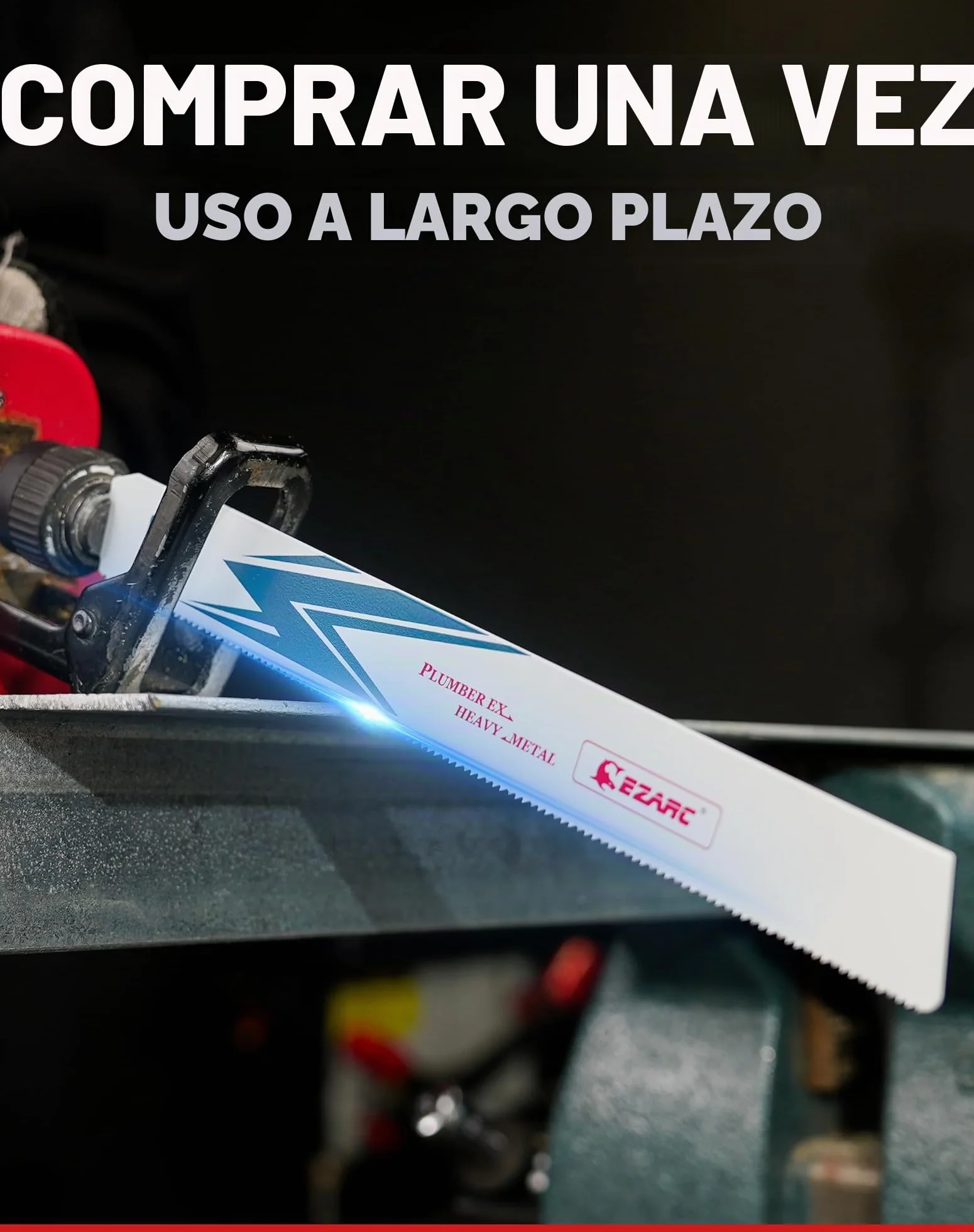 EZARC Hojas de sierra sable Bimetálica Cobalt 300mm 14TPI 5 piezas