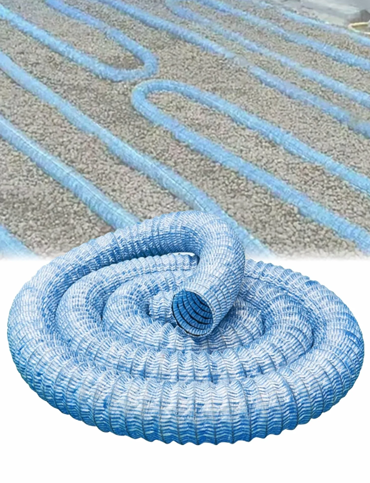 Tubo de drenaje perforado flexible para gestión de agua de paisaje y soluciones de infiltración de suelo
