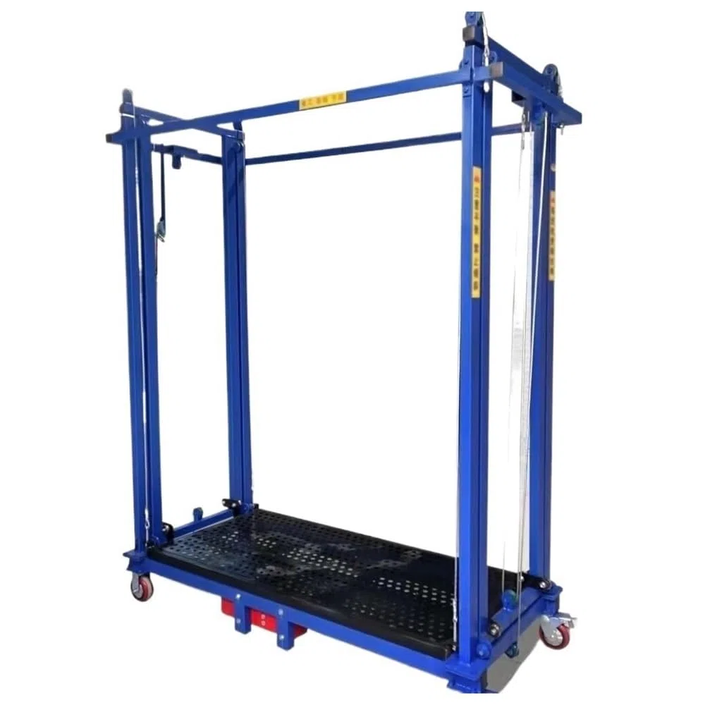 Andamio eléctrico de 300 kg, móvil, plegable, para obras de construcción, andamio de elevación eléctrica (2 m)