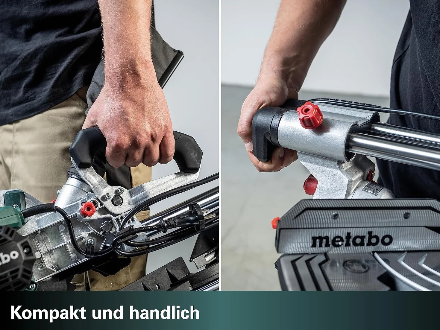 metabo KS 216 M 610216900 - Juego de sierra tronzadora (caja con 2 hojas de metal duro, inclinación de la hoja de sierra, ampliaciones de mesa integradas)