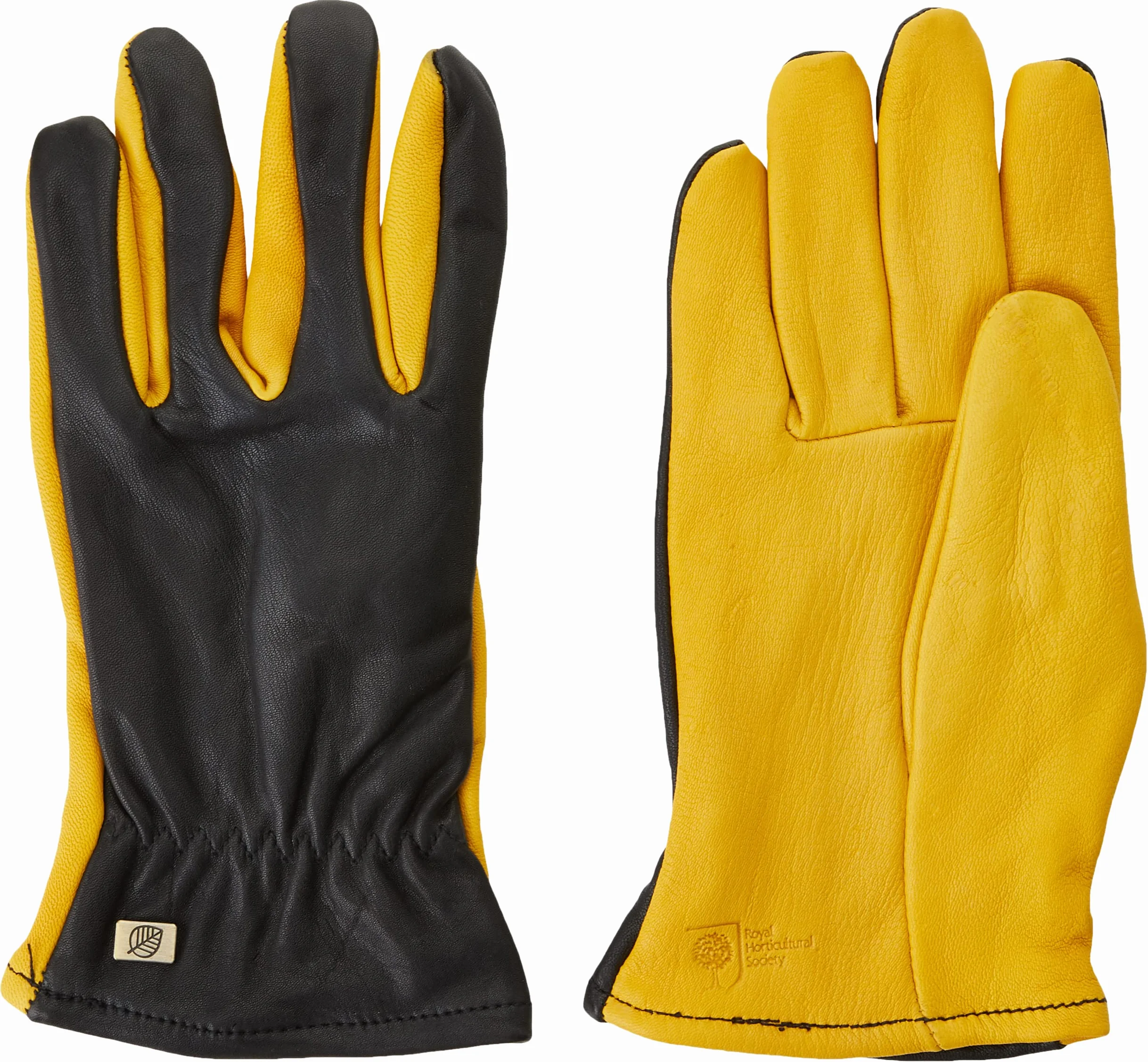 Guantes de hoja de oro WAGNER - DRY TOUCH - Guantes de jardín para mujeres, impregnación especial de piel de vaca / repelente al agua / Premio RHS - 25302100