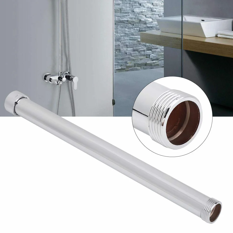 Tubo de ducha, tubo de extensión de ducha de rosca interna de 3/4 de pulgada y resistente al desgaste para soporte de ducha de baño