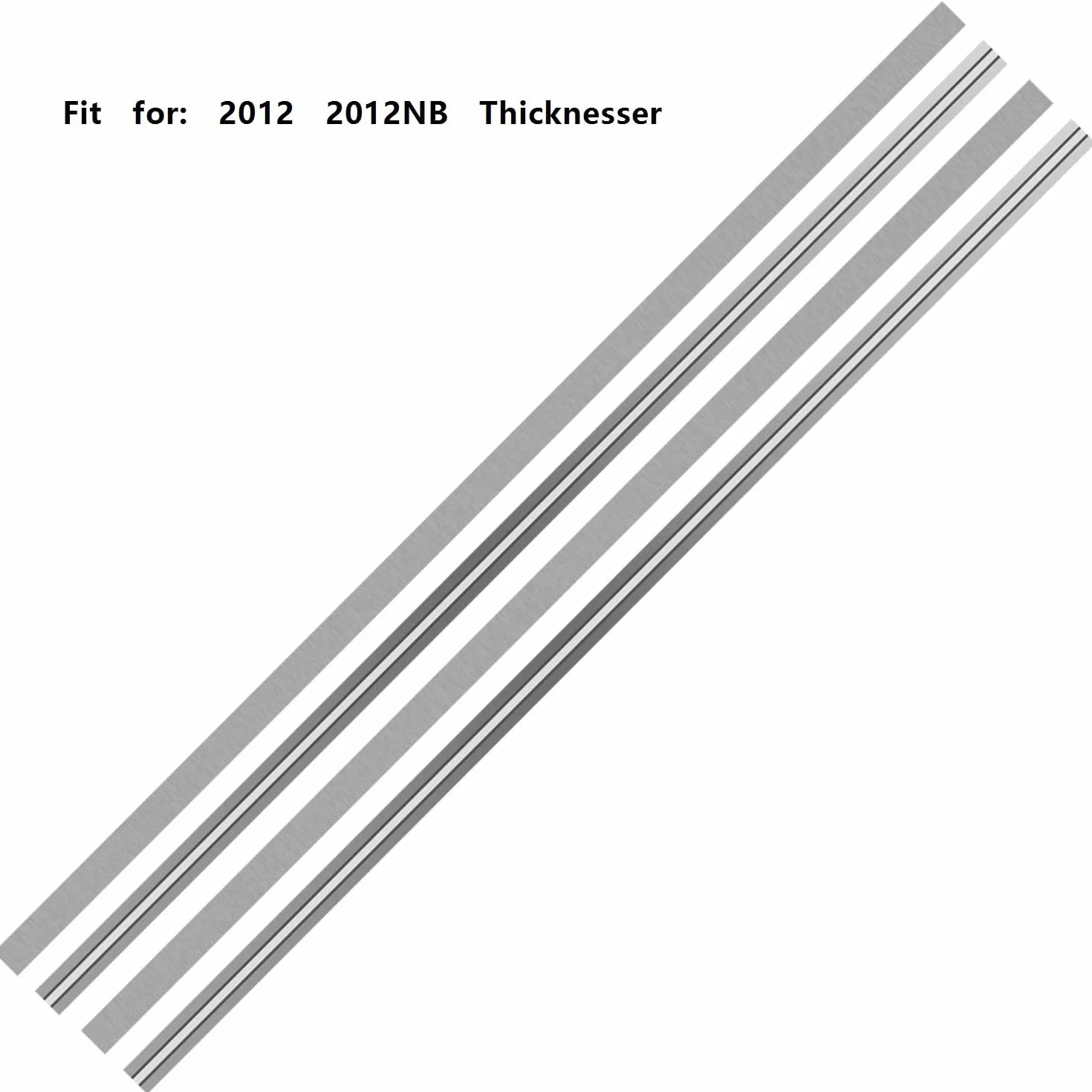 2 hojas de cepilladora HSS de doble filo, 306 mm x 8 mm x 2 mm, herramientas de carpintería metálicas, cuchillas de cepilladora de alta durabilidad.