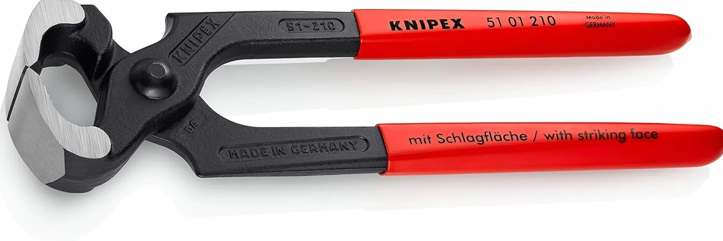KNIPEX Tenaza para carpintero recubiertos de plástico 210 mm, 51 01 210