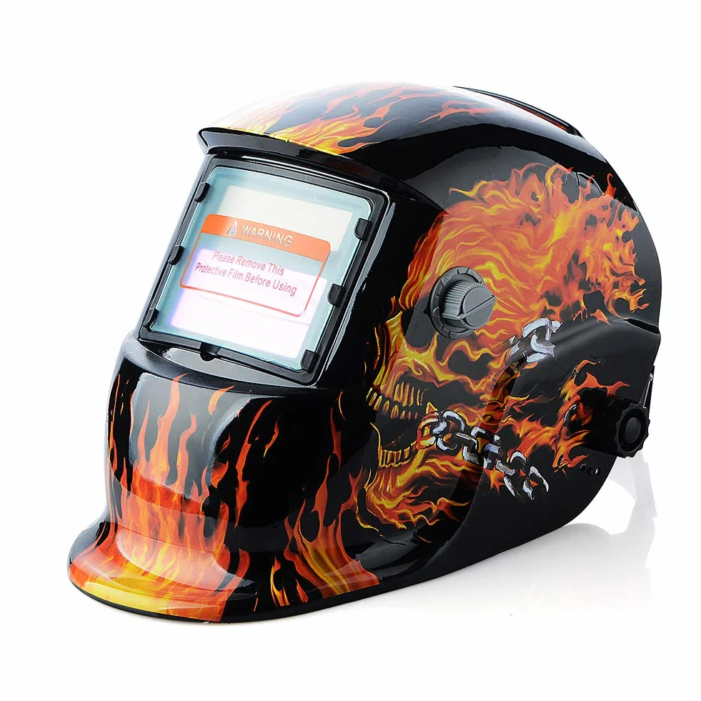 Soldadores MáScara Máscara de soldadura Mascarilla solar de soldadura Automática Automática Solar Auto Darking Ajustable Mascarilla eléctrica Máscara de soldadura Accesorio de soldadura Careta Soldar