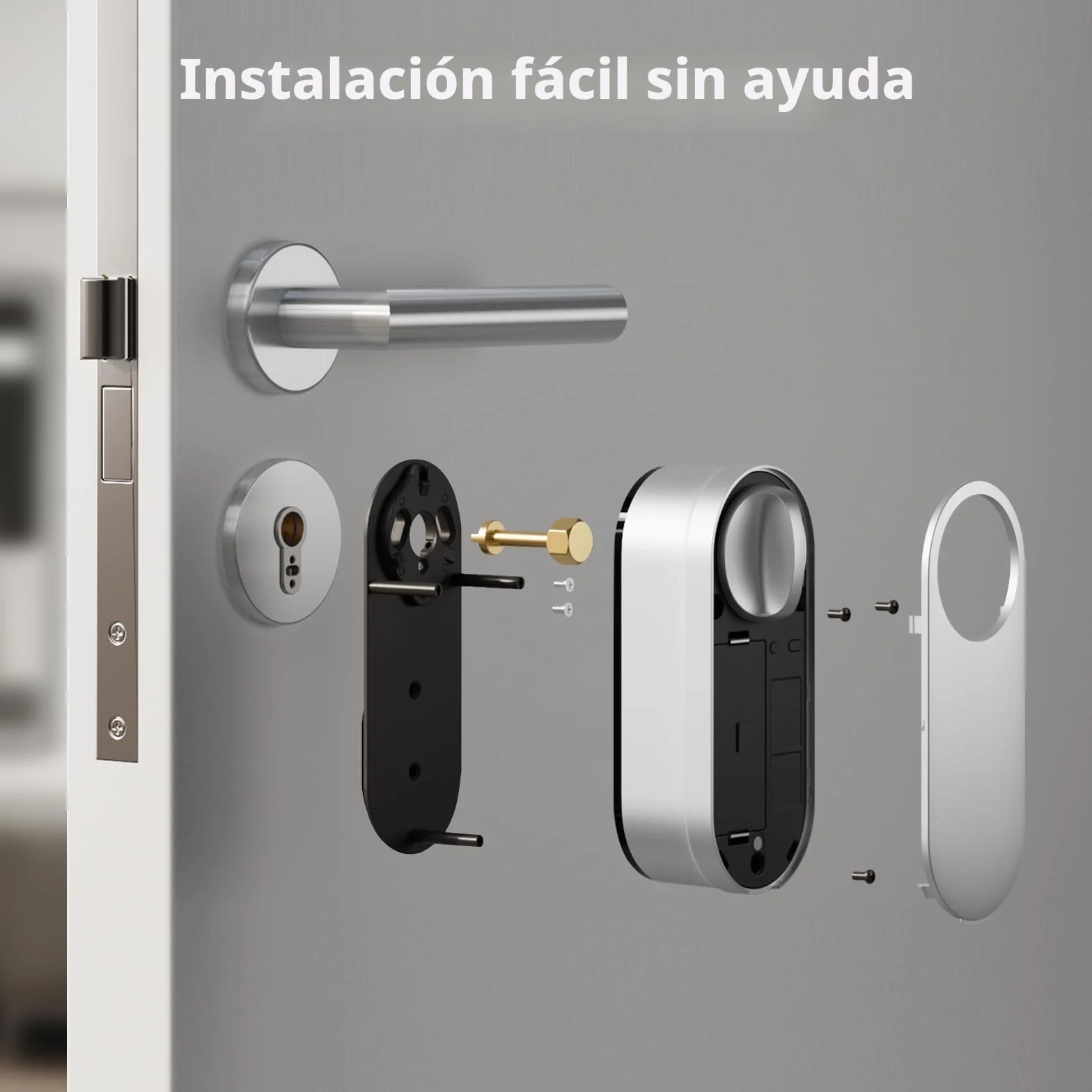 Aqara Cilindro Ajustable-Nueva Versión, para Aqara Cerradura Inteligente U200 y U200 Lite, Ajuste Universal para Todo Tipo de Puertas en la UE, Función de Emergencia, con 4 Llaves Incluidas