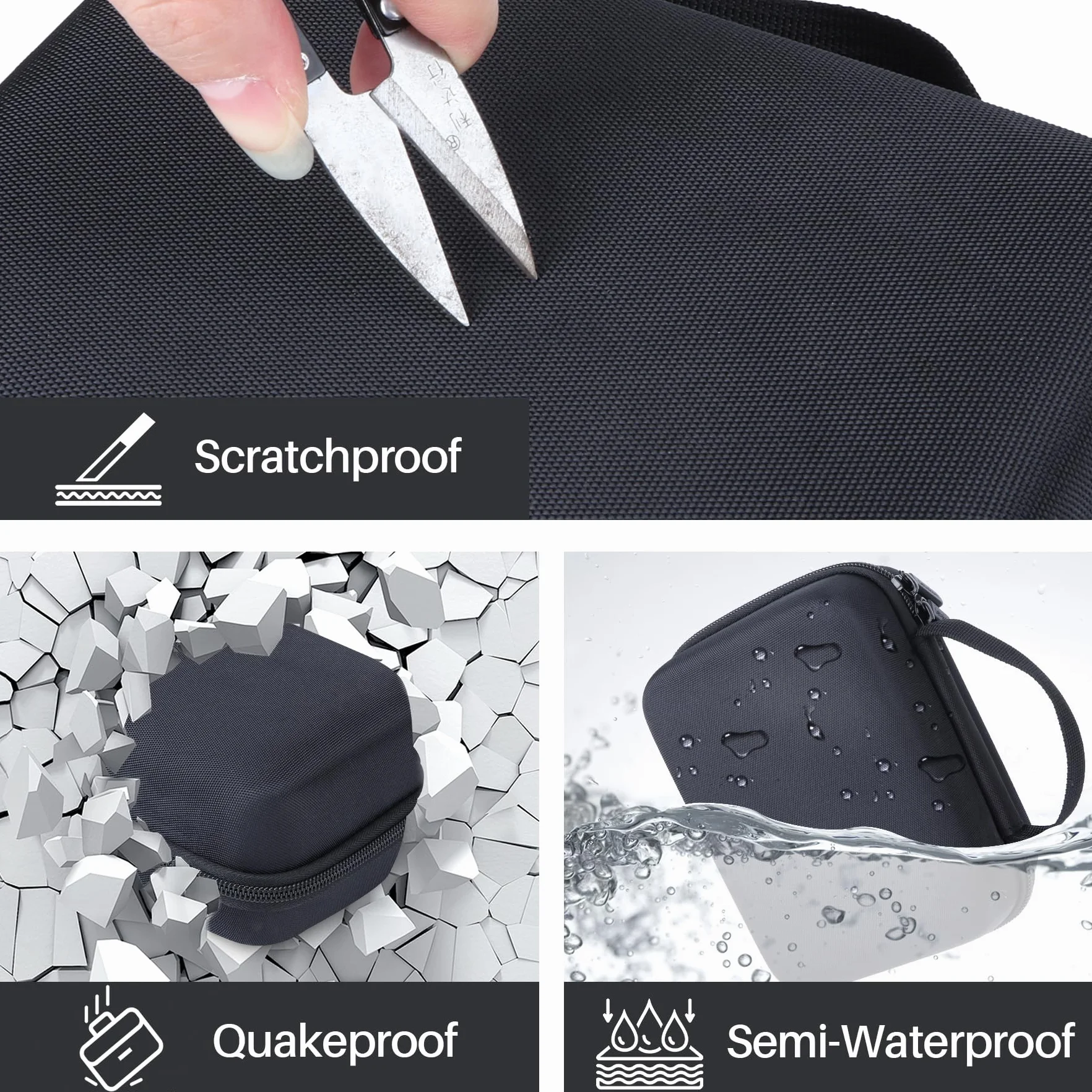 Lebakort Duro Caja Estuche Funda para Zoom PodTrak P4 Grabadora de Podcast