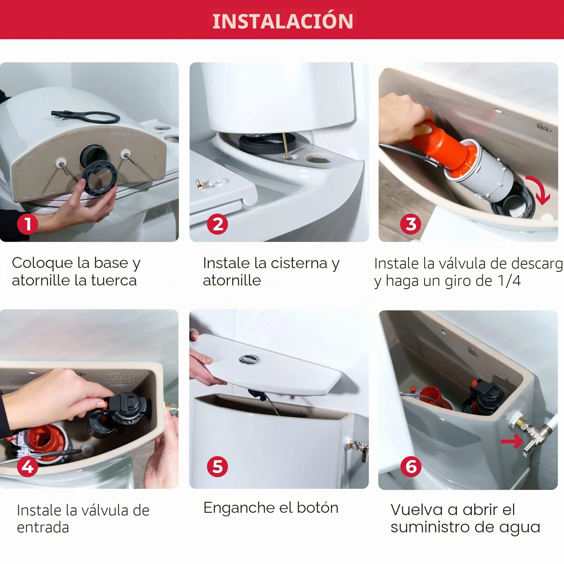 Wirquin 14014002 - Mecanismo para cisterna (3/6L, con grifo Topy 3/8 de latón)