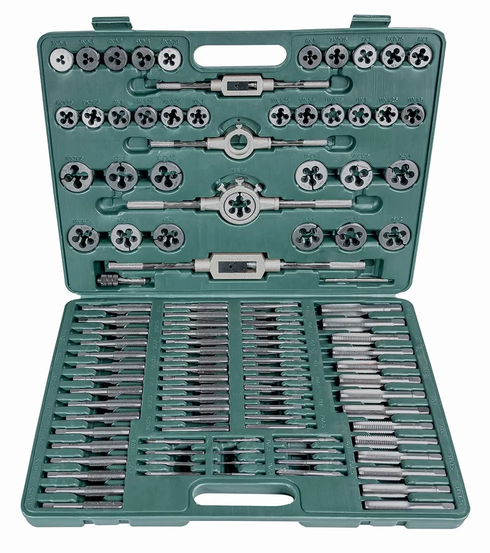 Mannesmann M53255, Juego de herramientas para roscar, 110 Piezas